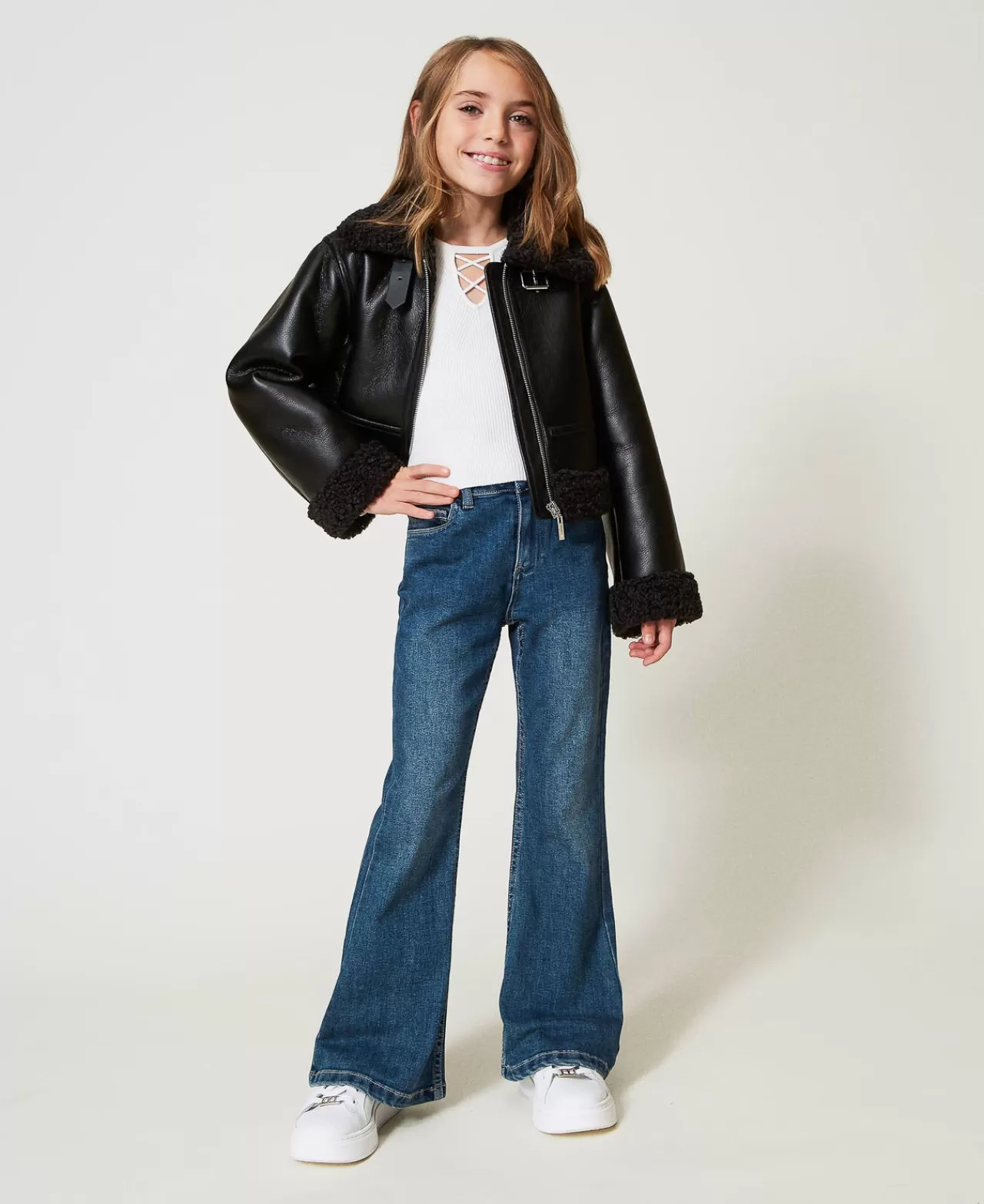 TWINSET Milano Bell-Bottom-Jeans Mit Fünf Taschen