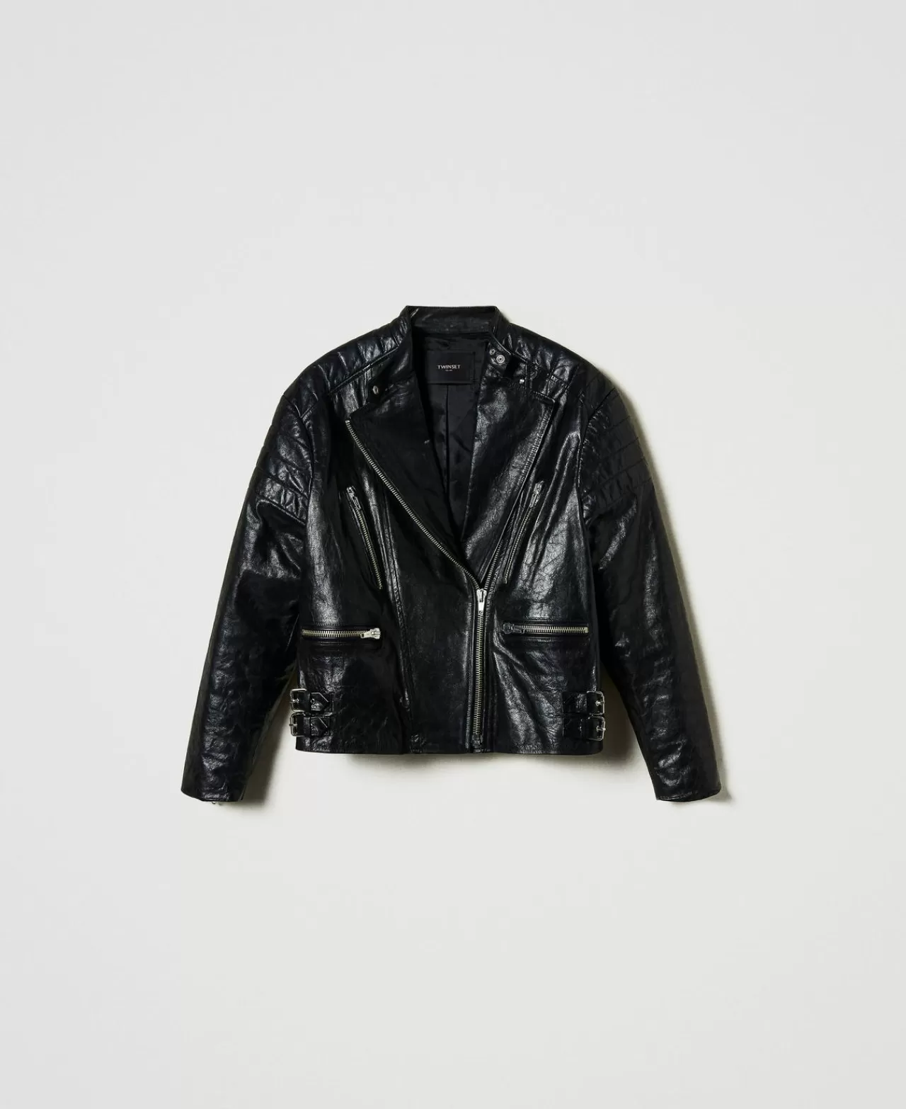 TWINSET Milano Bikerjacke „Fairfax“ Aus Leder
