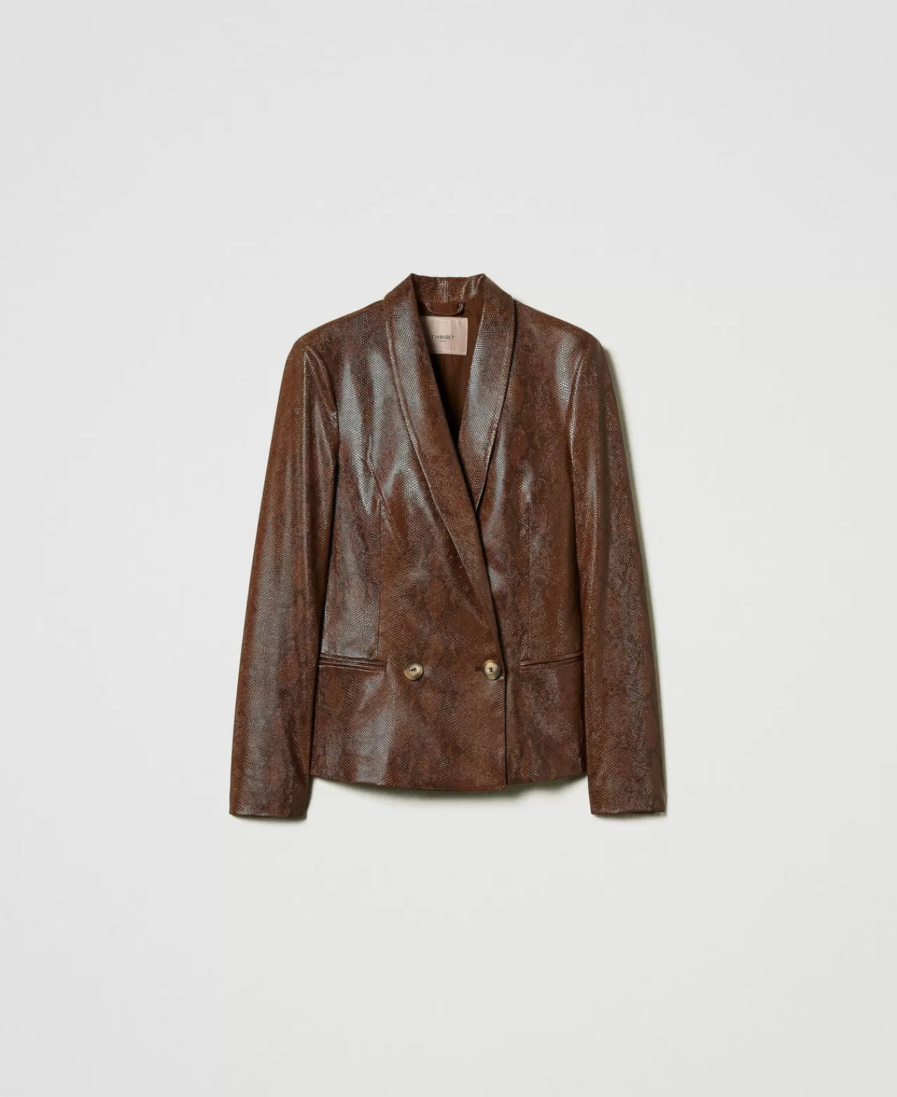 TWINSET Milano Blazer Aus Eidechsenlederimitat
