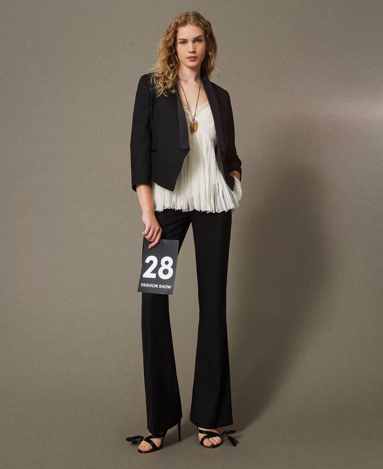 TWINSET Milano Blazer Aus Serge Aus Wollmischung
