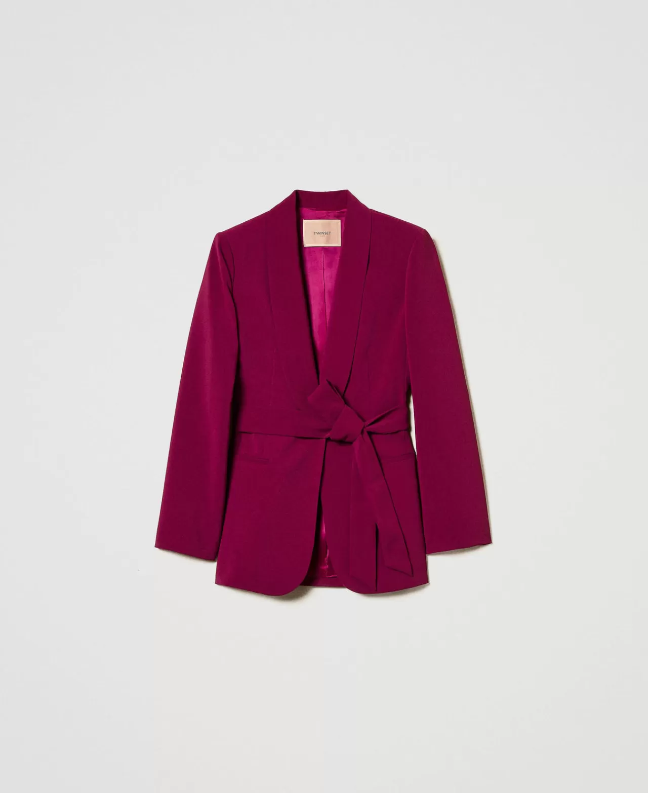TWINSET Milano Blazer Mit Gürtel „Oval T“-Kettchen