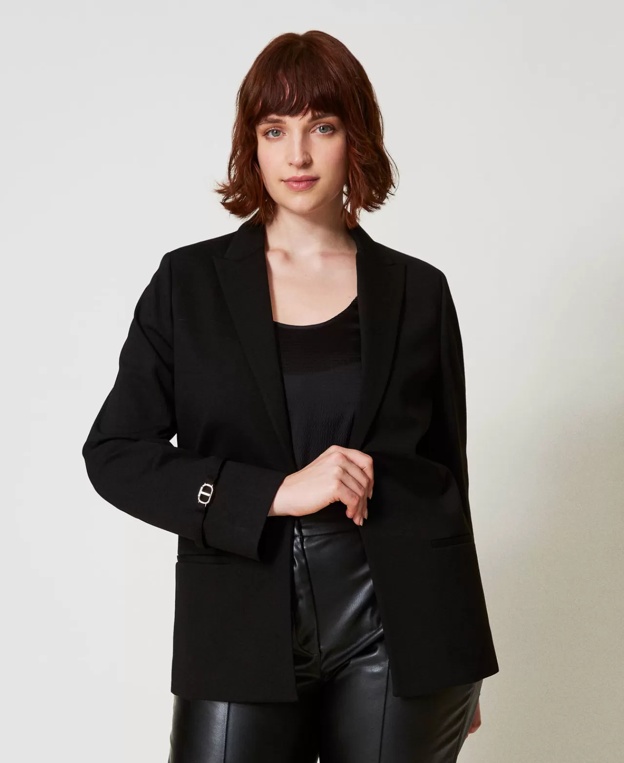 TWINSET Milano Blazer Mit „Oval T“-Riegeln