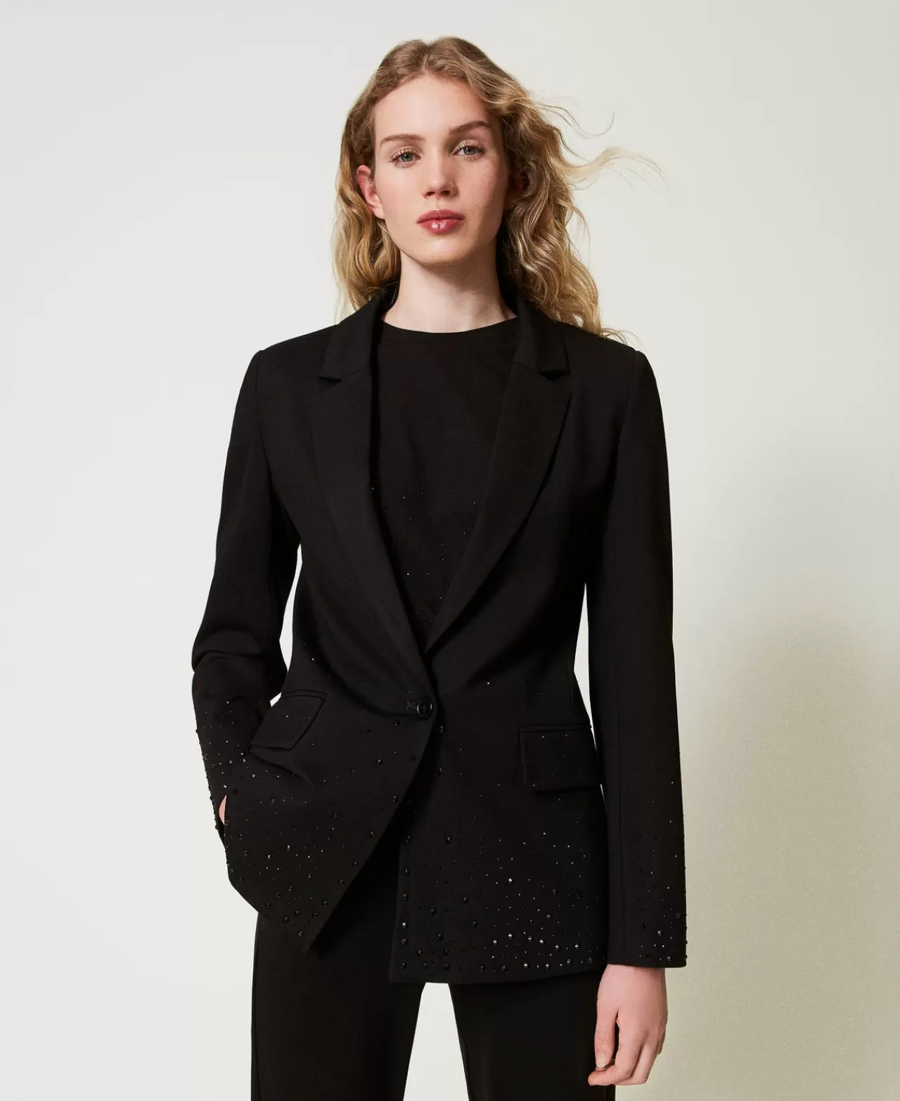 TWINSET Milano Blazer Mit Strass Im Dégradé