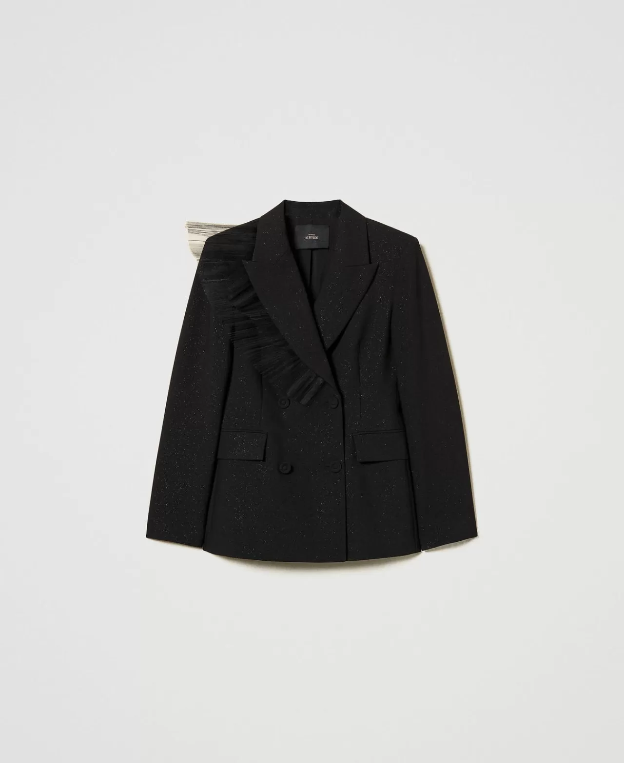 TWINSET Milano Blazer Mit Tüllvolant
