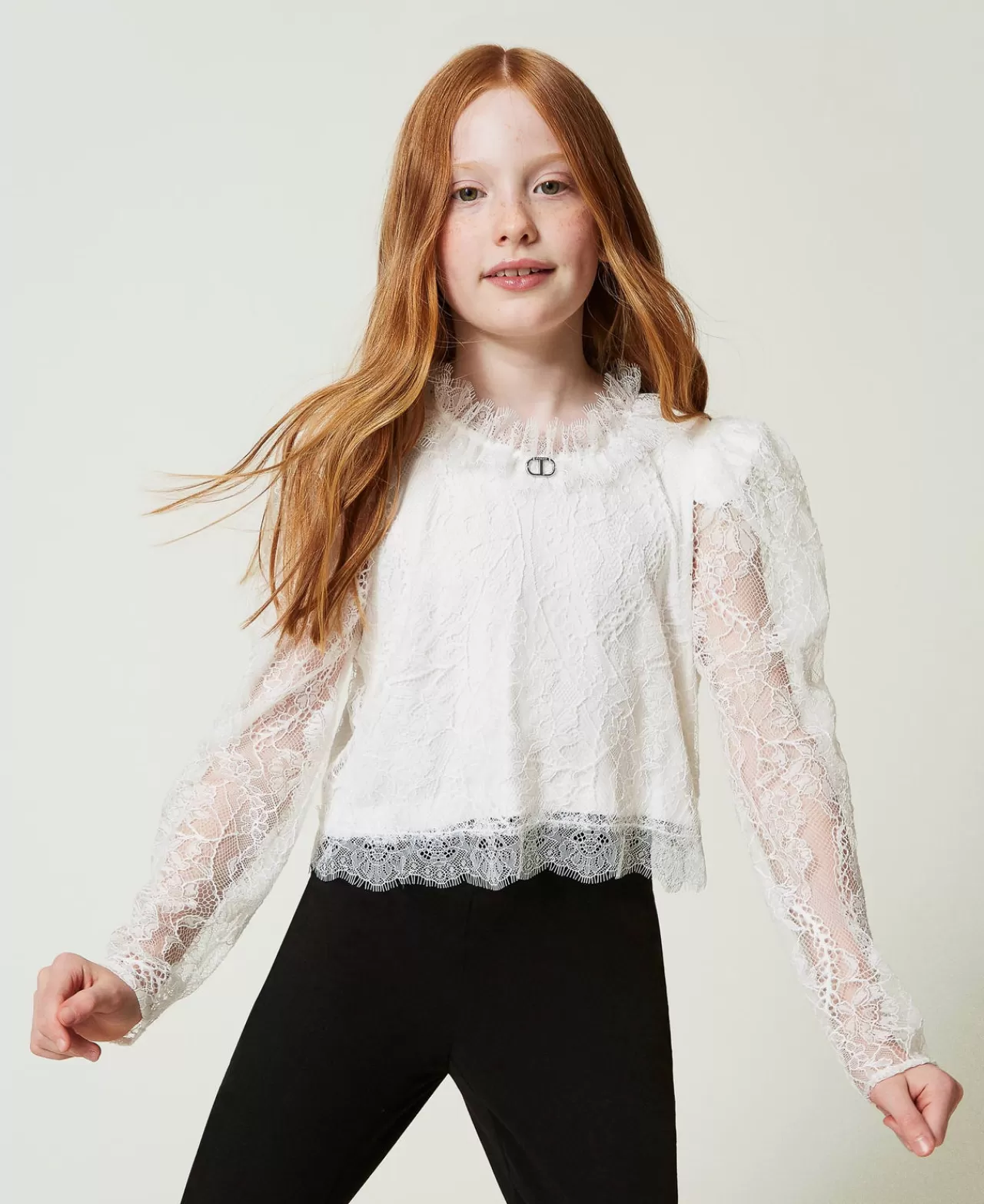 TWINSET Milano Bluse Aus Valenciennesspitze