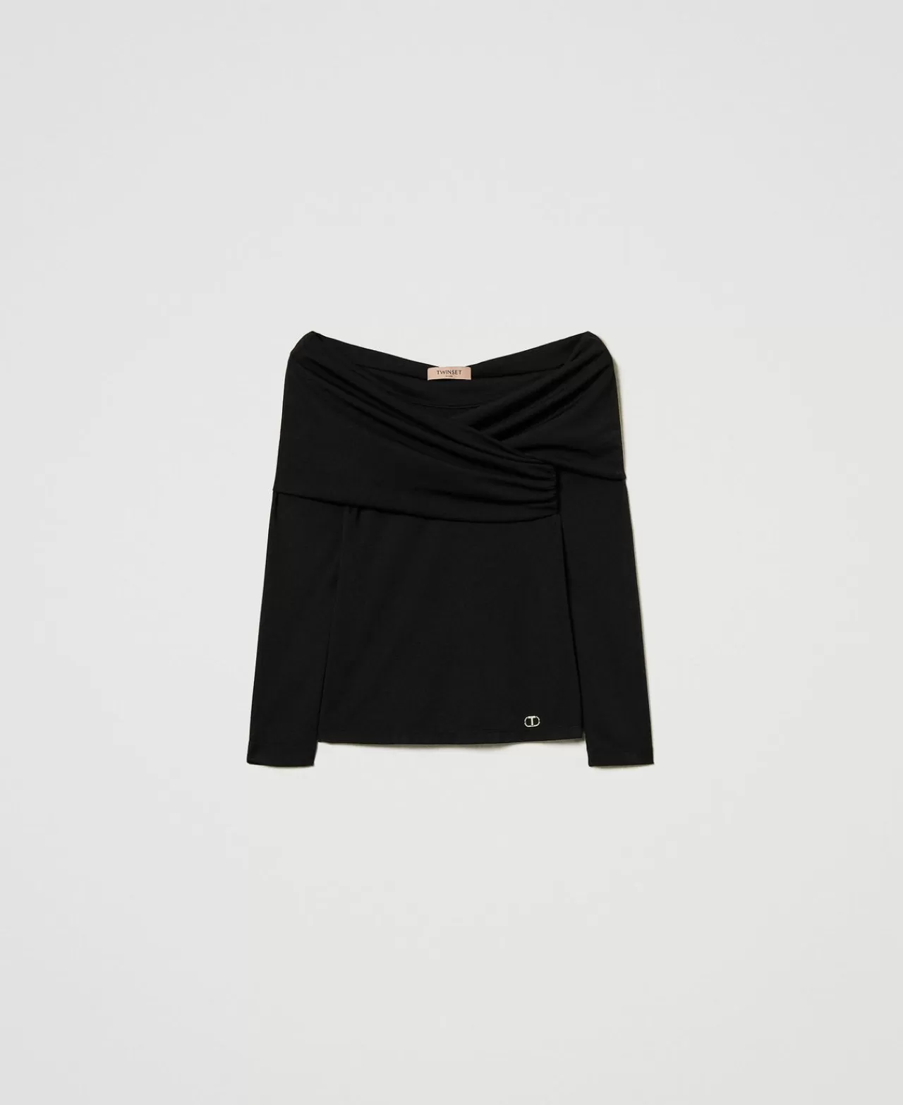 TWINSET Milano Bluse Mit Gerafftem Ausschnitt