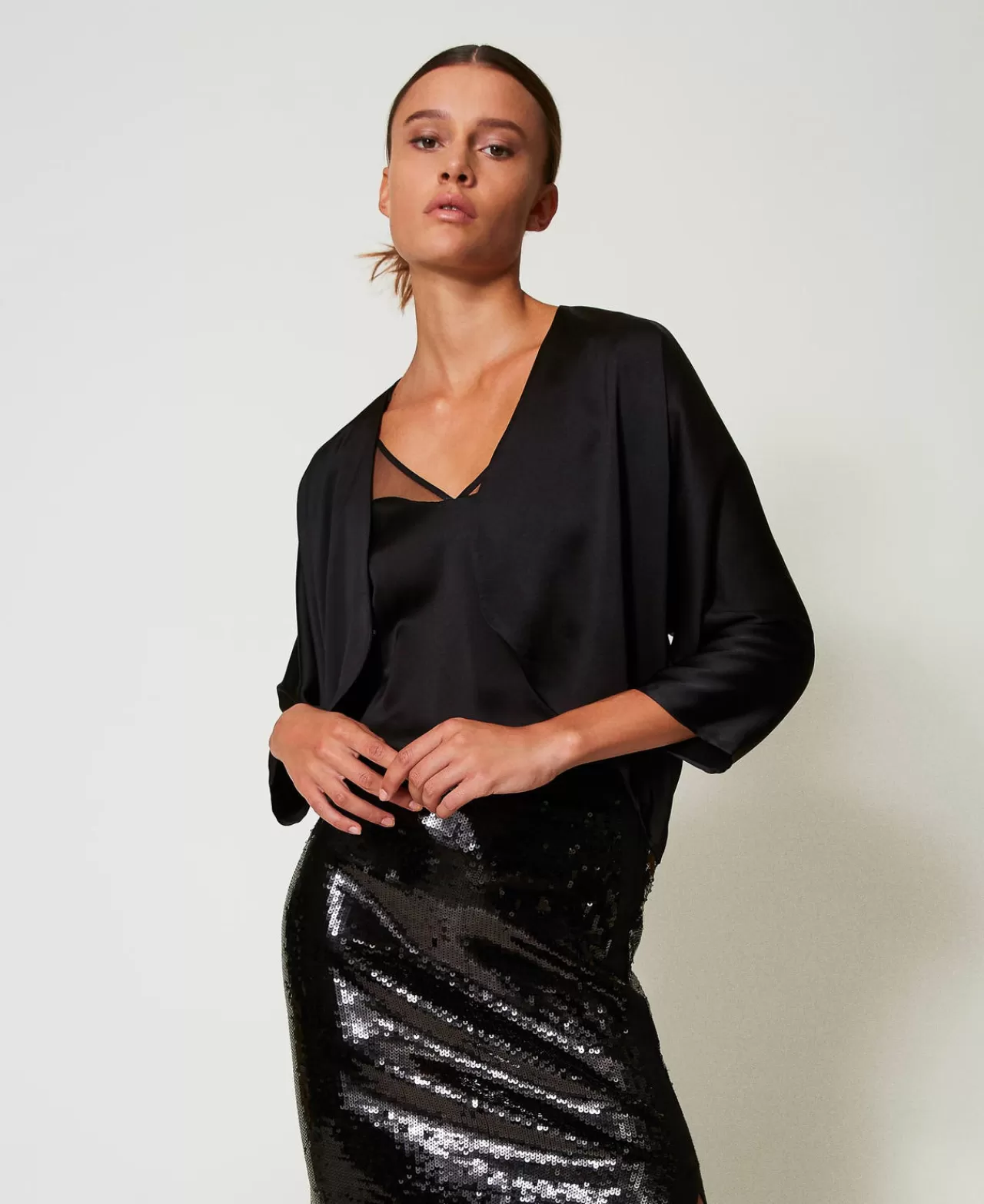 TWINSET Milano Bolero Aus Satin
