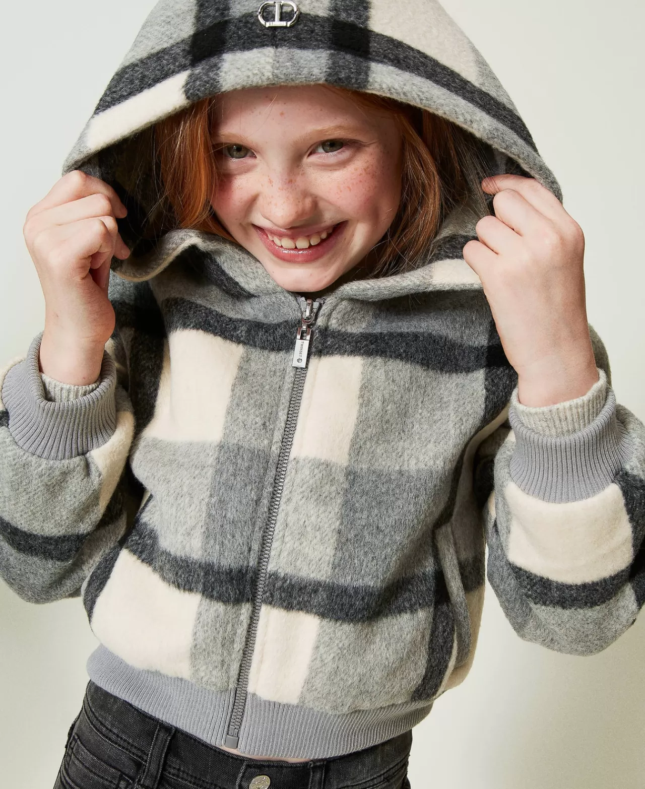 TWINSET Milano Bomberjacke Aus Kariertem Tuch