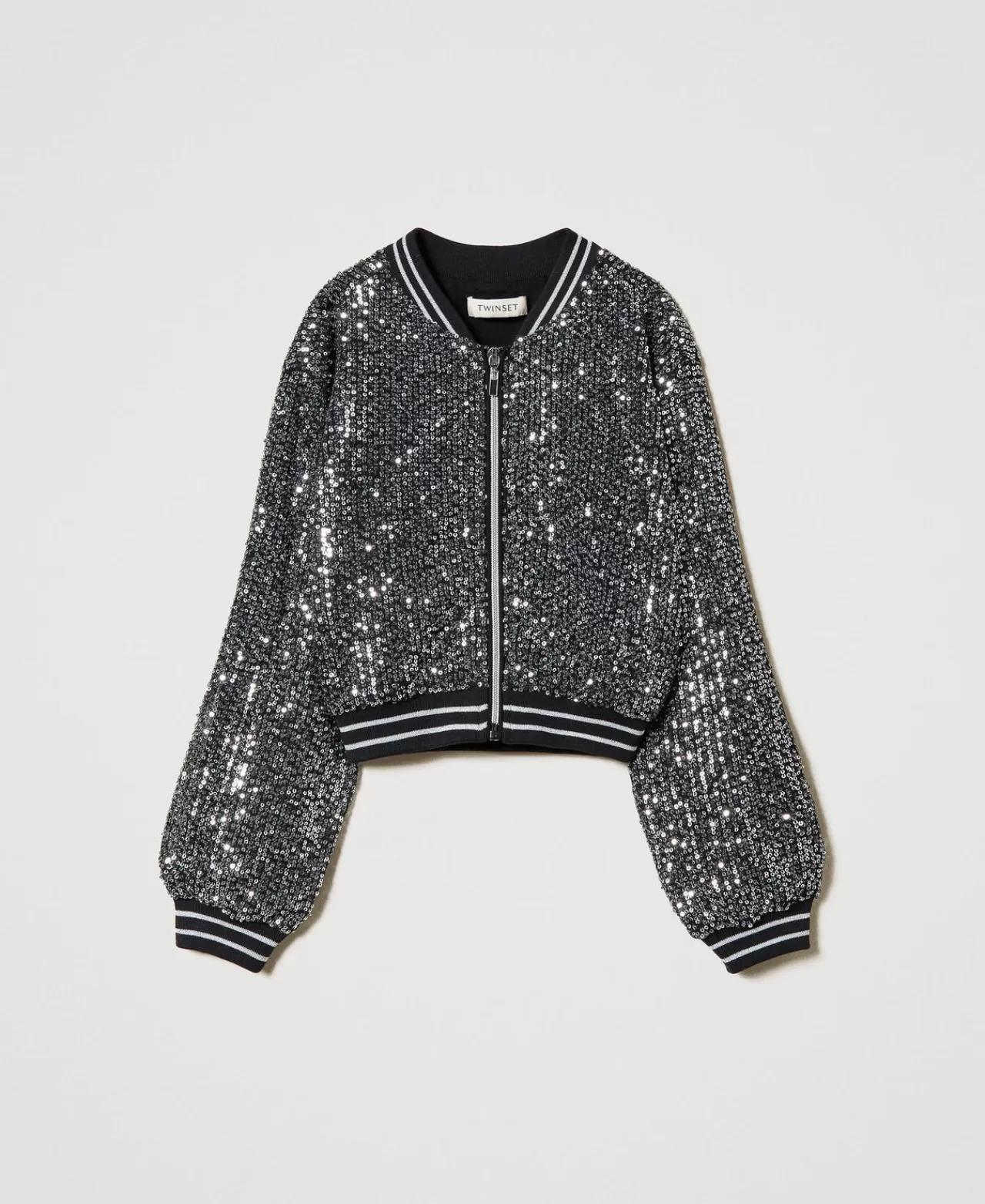 TWINSET Milano Bomberjacke Mit Alloverpailletten