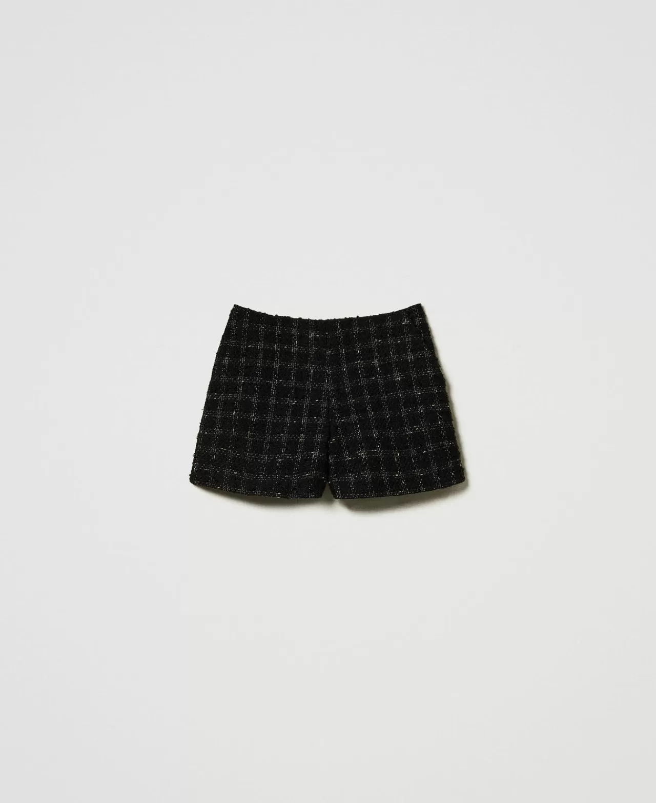 TWINSET Milano Boucléshorts Mit Karomuster