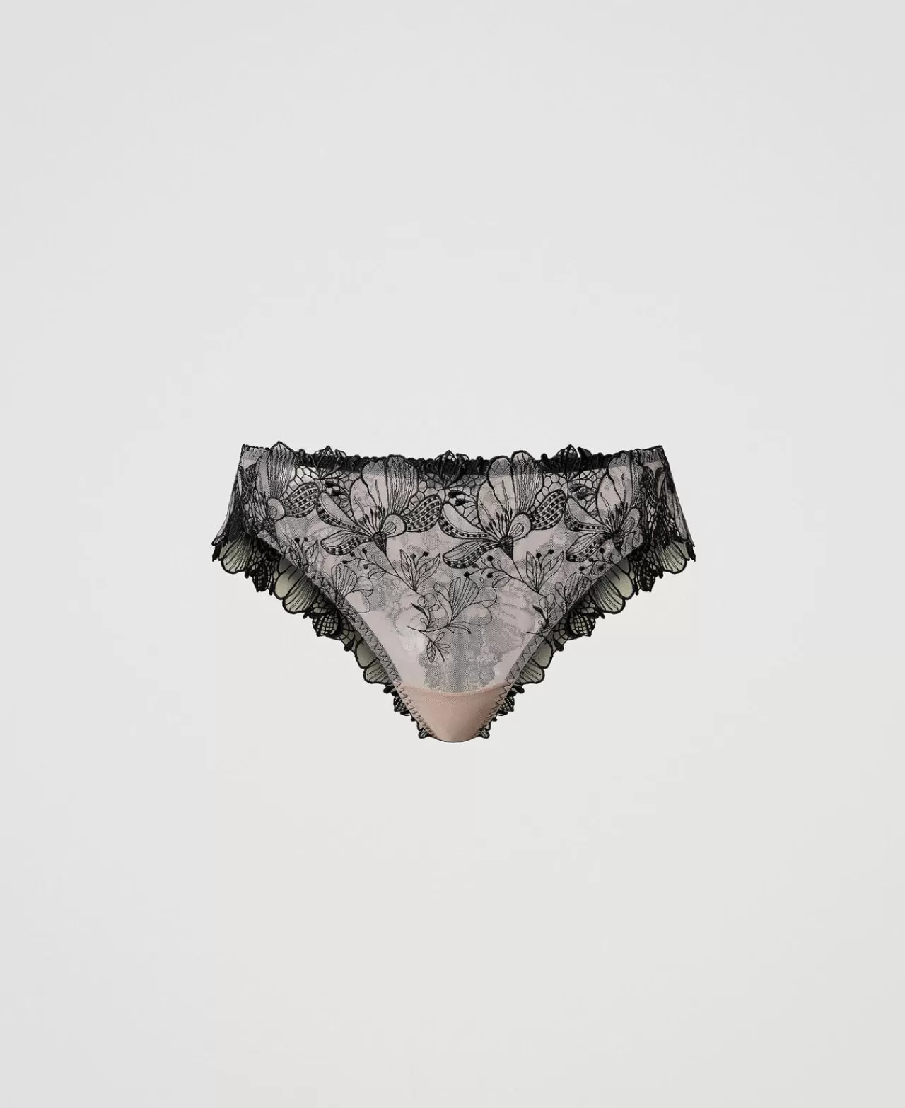 TWINSET Milano Brazilian-Slip Aus Besticktem Tüll