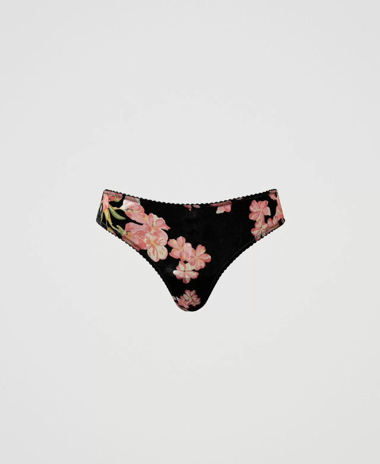 TWINSET Milano Brazilian-Slip Aus Dévoré-Samt