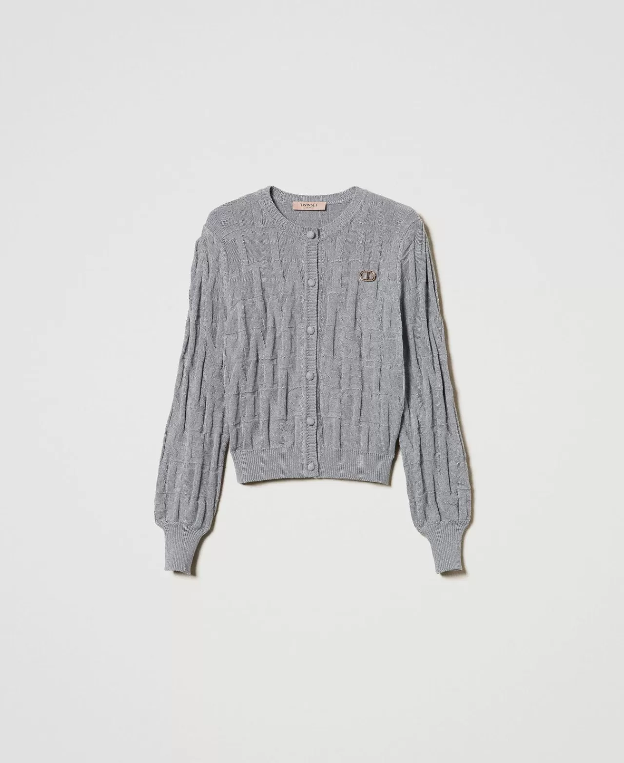 TWINSET Milano Cardigan Aus Baumwolle Und Kaschmir Mit Logos