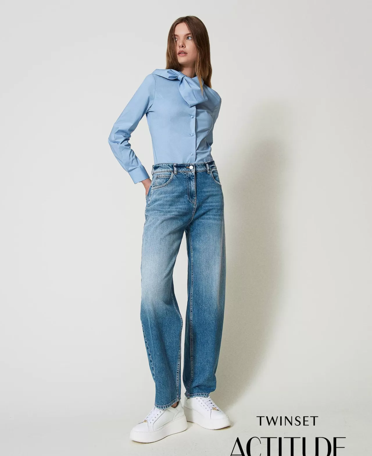 TWINSET Milano Carrot-Fit-Jeans Mit Fünf Taschen