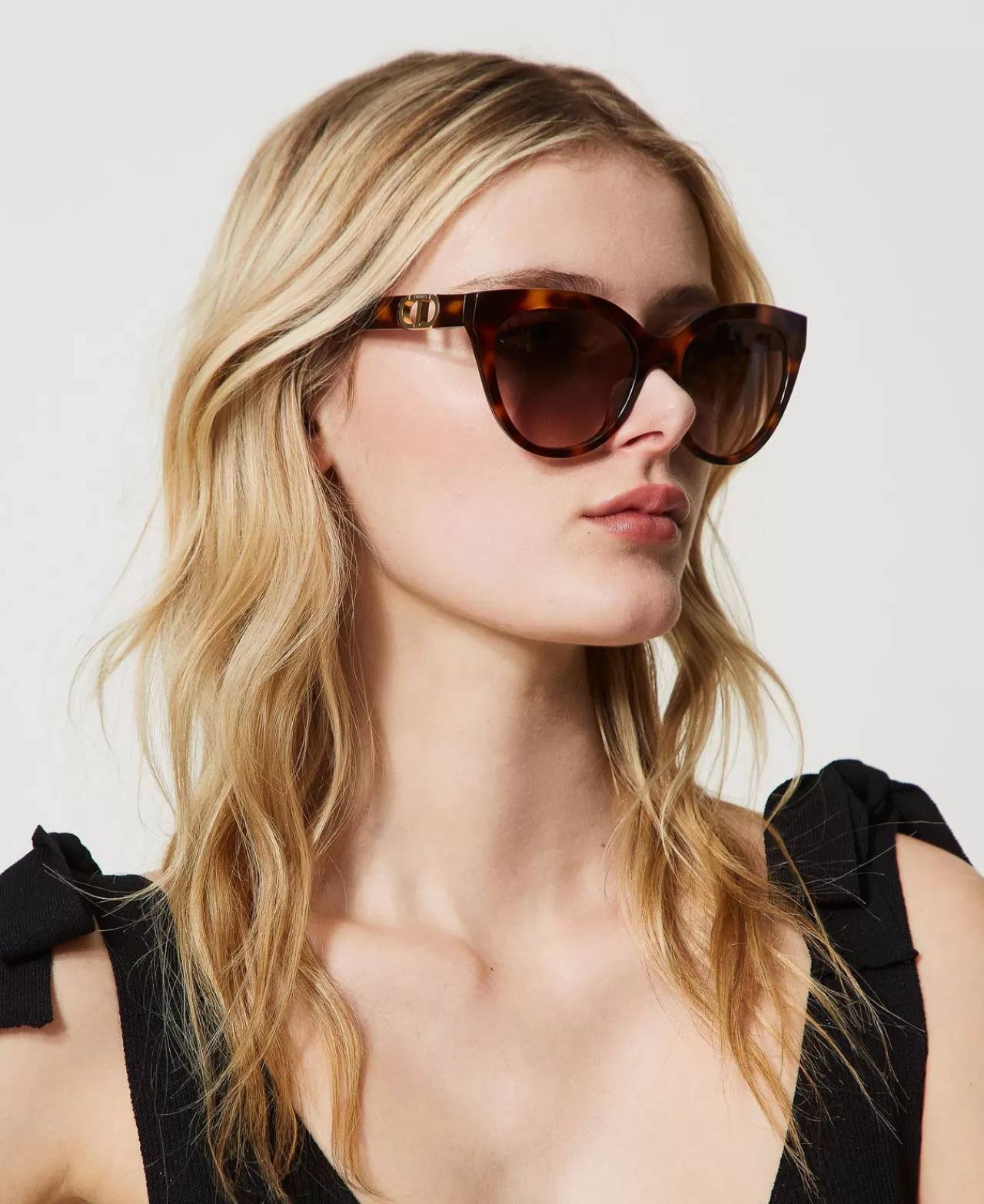TWINSET Milano Cat Eye-Sonnenbrille In Schildpatt-Optik