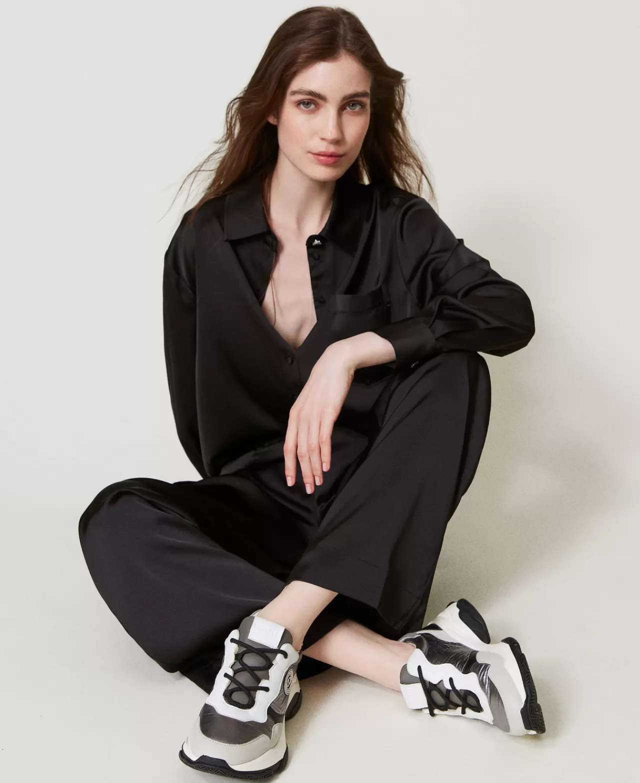 TWINSET Milano Color-Block-Sneaker Im Laufschuhstil