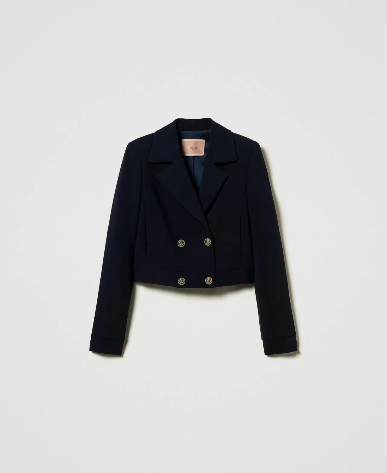 TWINSET Milano Cropped-Blazer Aus Crêpe-Cady