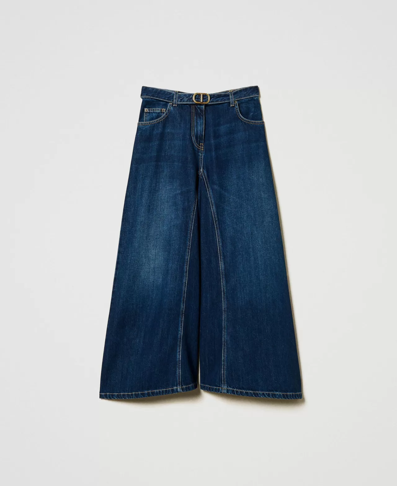 TWINSET Milano Cropped-Jeans Mit Gürtel