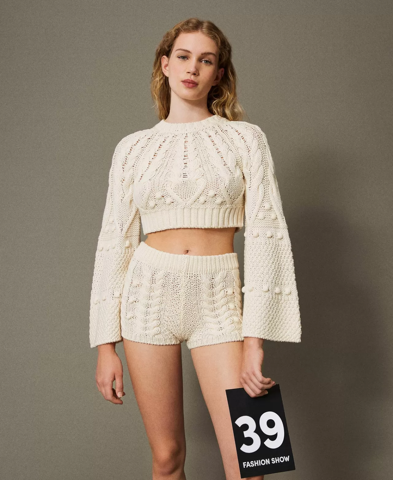 TWINSET Milano Cropped-Pullover Aus Wolle