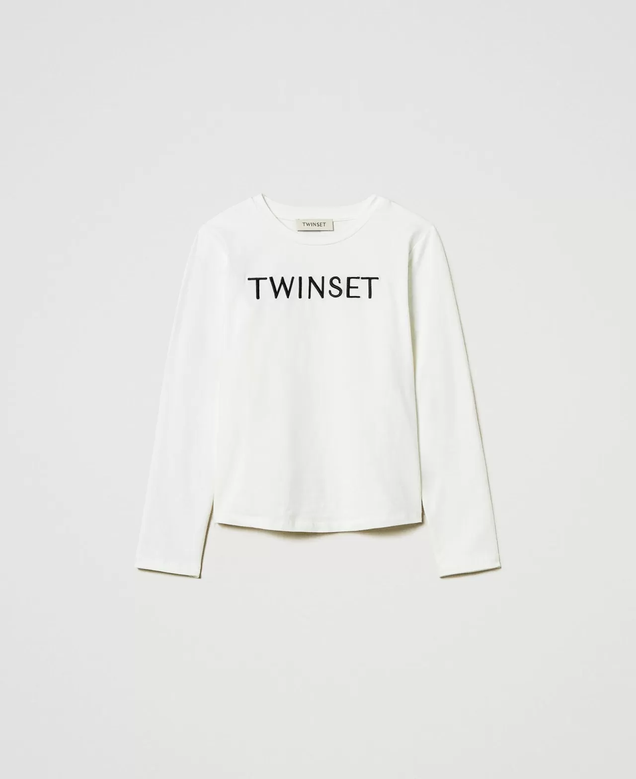 TWINSET Milano Cropped-Shirt Mit Sticklogo
