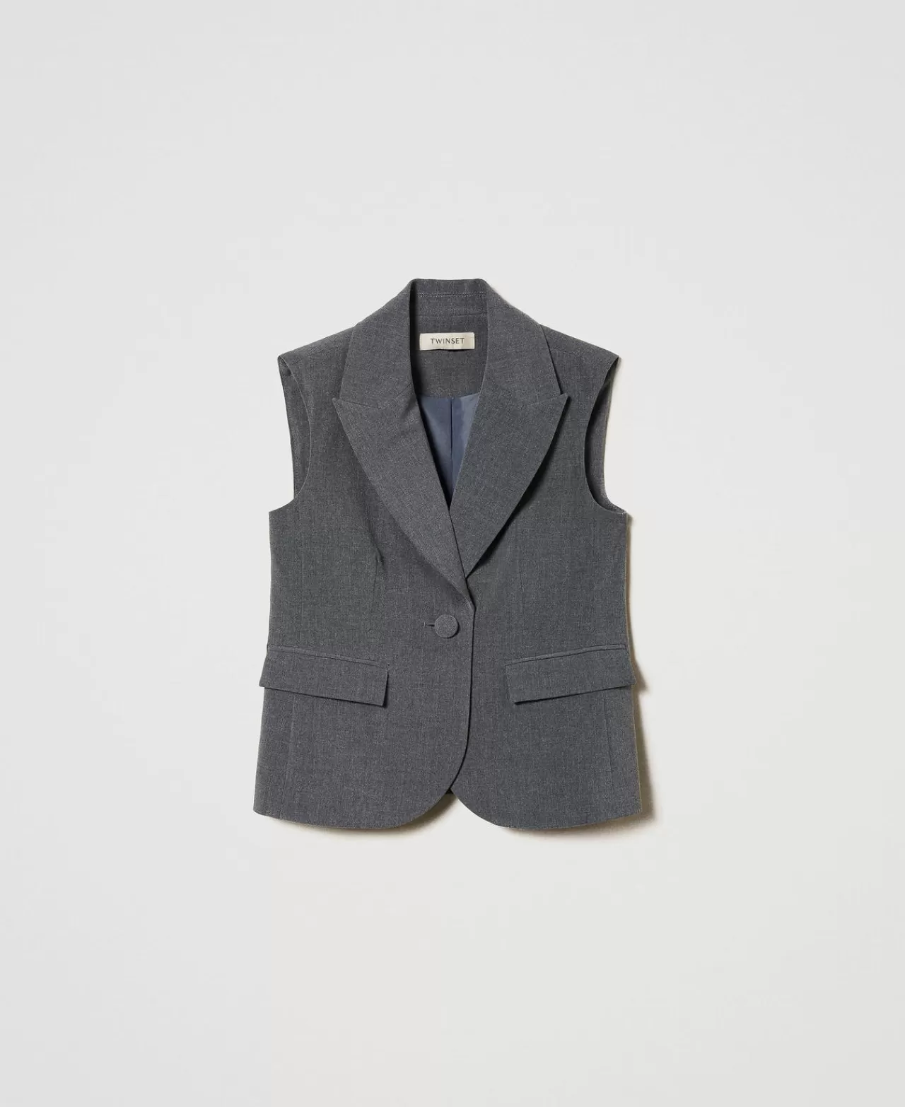 TWINSET Milano Einreihige Flanellweste