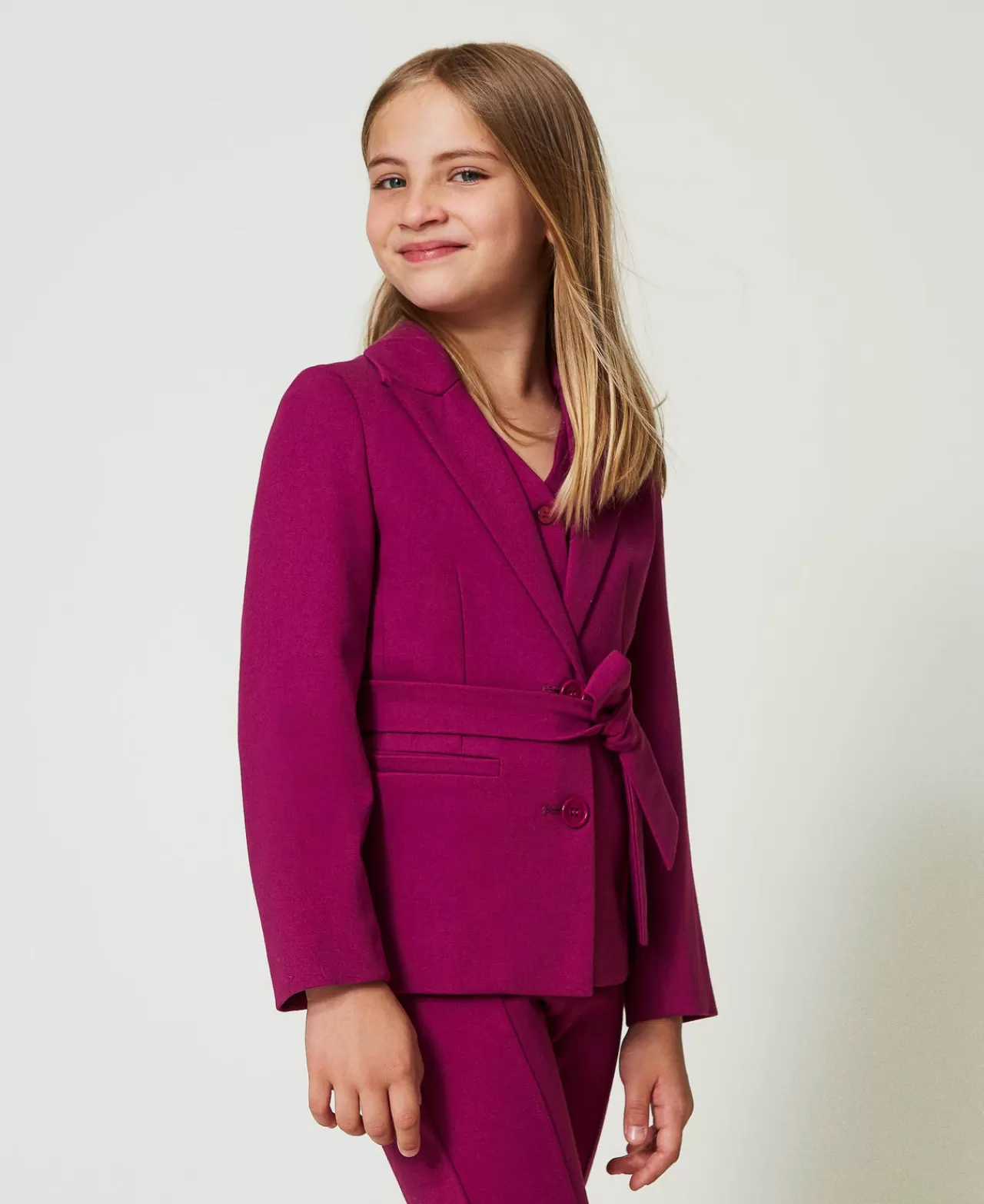 TWINSET Milano Einreihiger Blazer Mit Gürtel