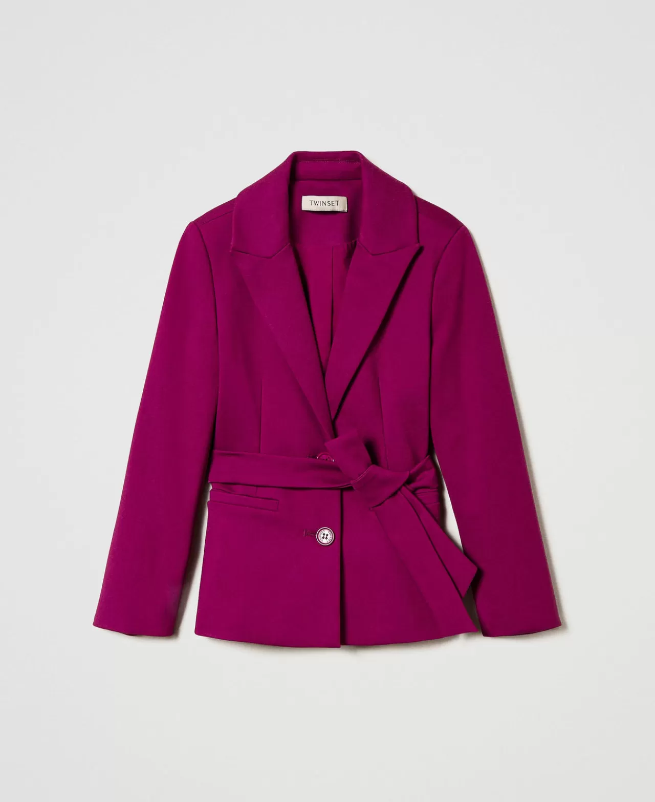 TWINSET Milano Einreihiger Blazer Mit Gürtel