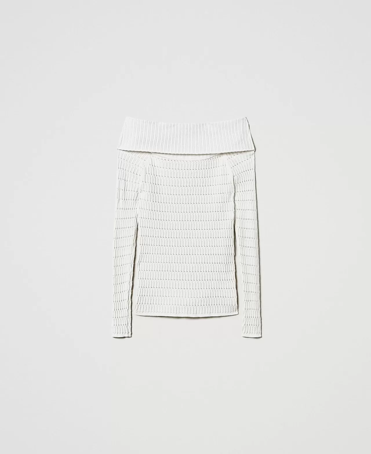 TWINSET Milano Figurbetonter Off-Shoulder-Pullover