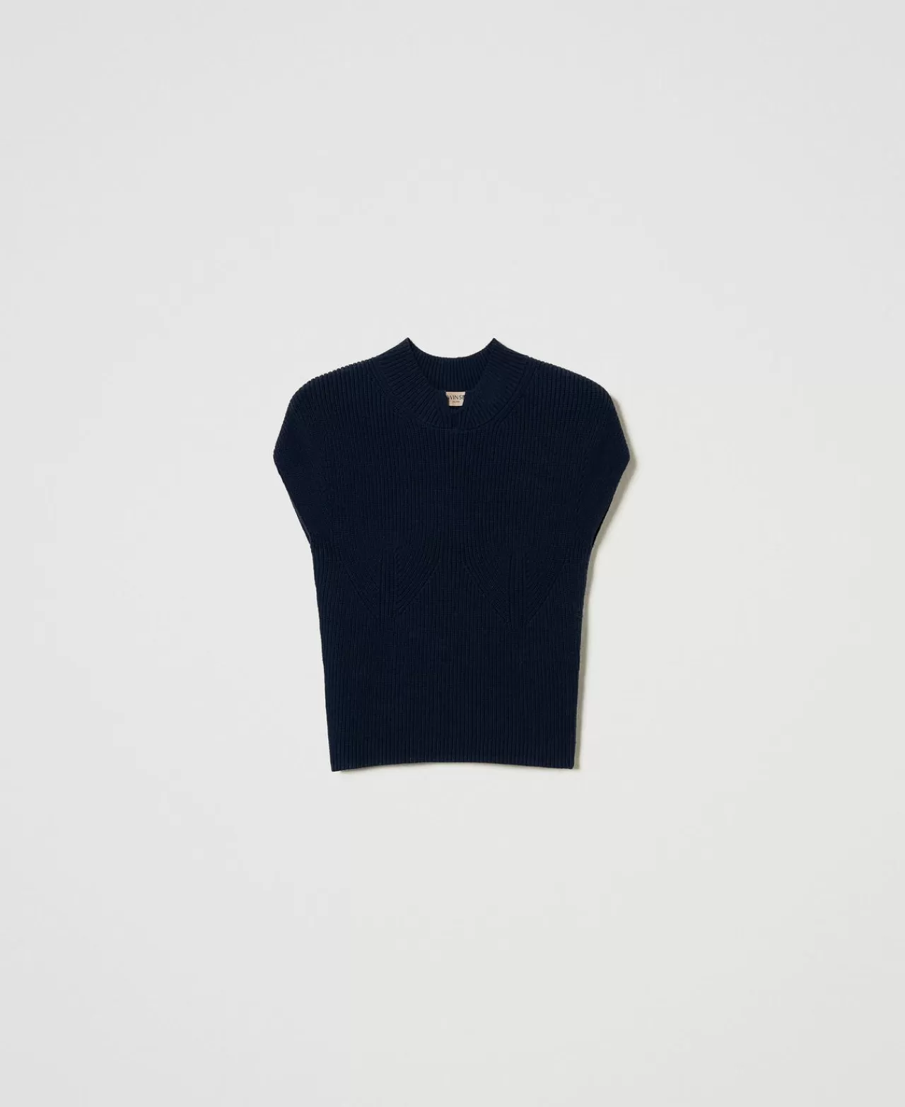 TWINSET Milano Figurbetonter Pullover Mit Dekorativem Rippenmuster