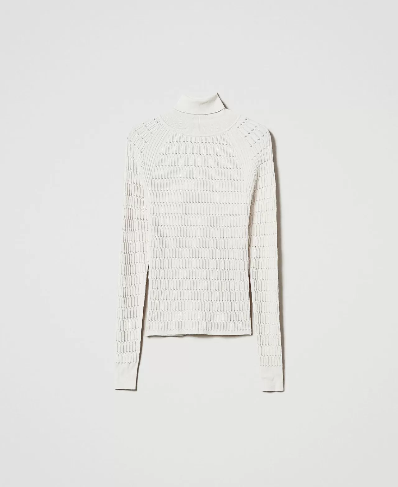 TWINSET Milano Figurbetonter Stehkragenpullover