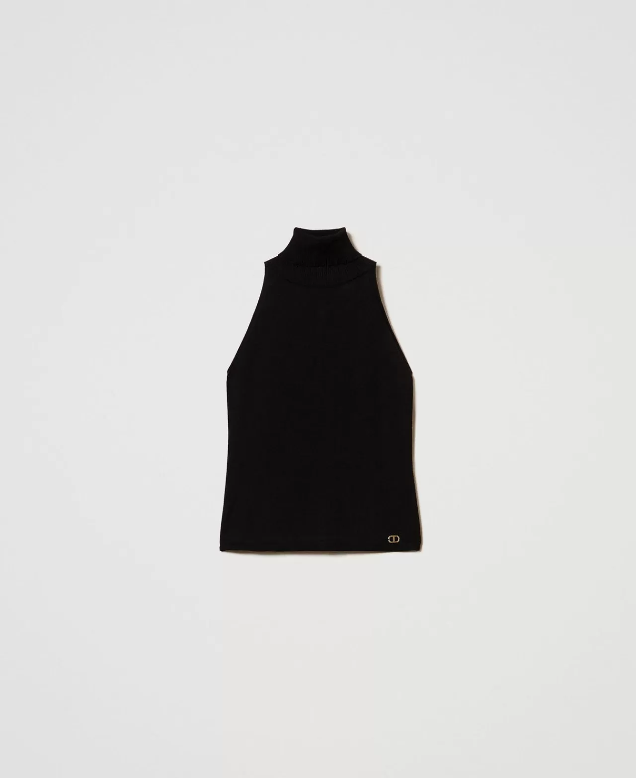 TWINSET Milano Figurbetontes Neckholder-Stricktop