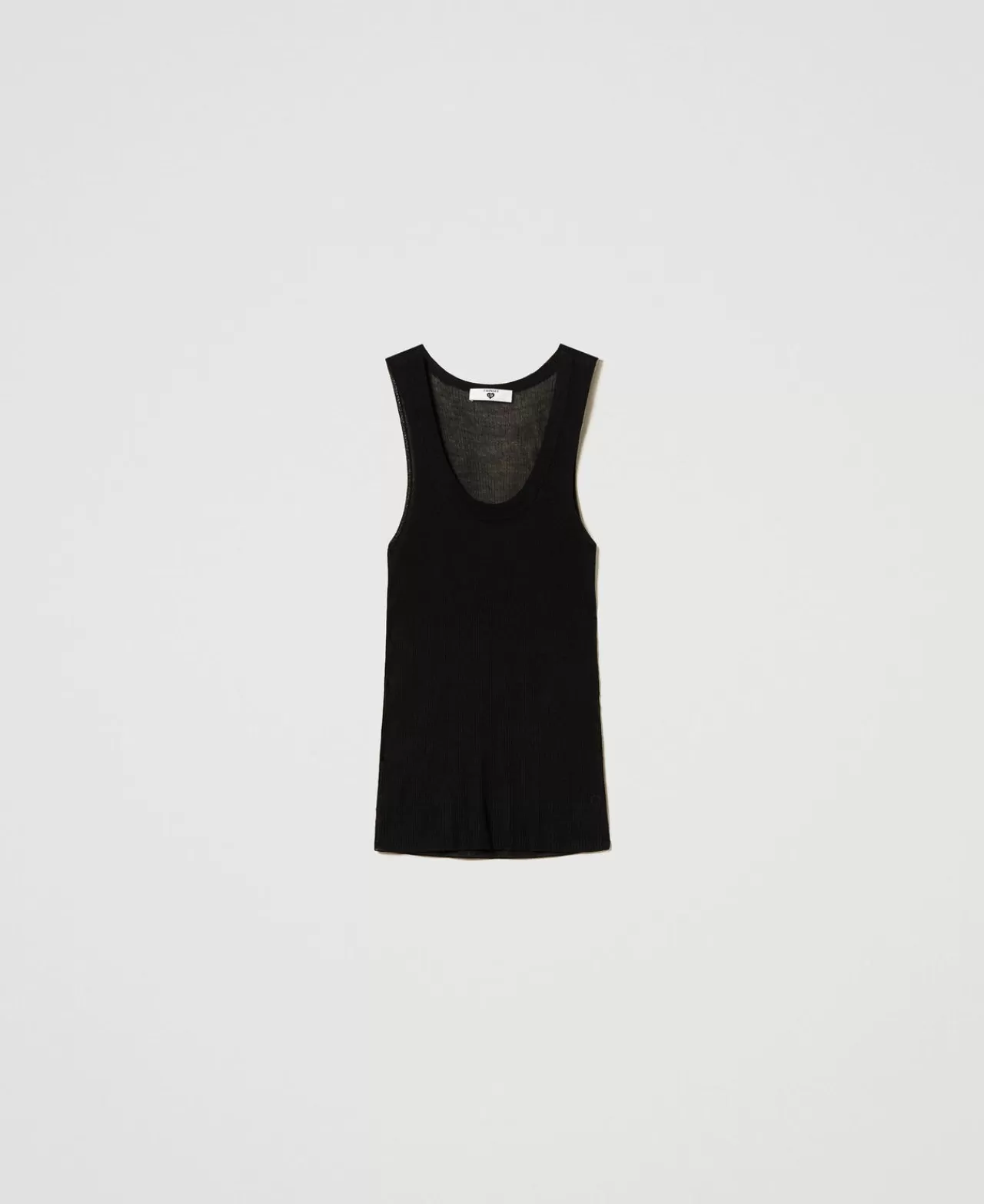 TWINSET Milano Figurbetontes Stricktop Aus Viskose