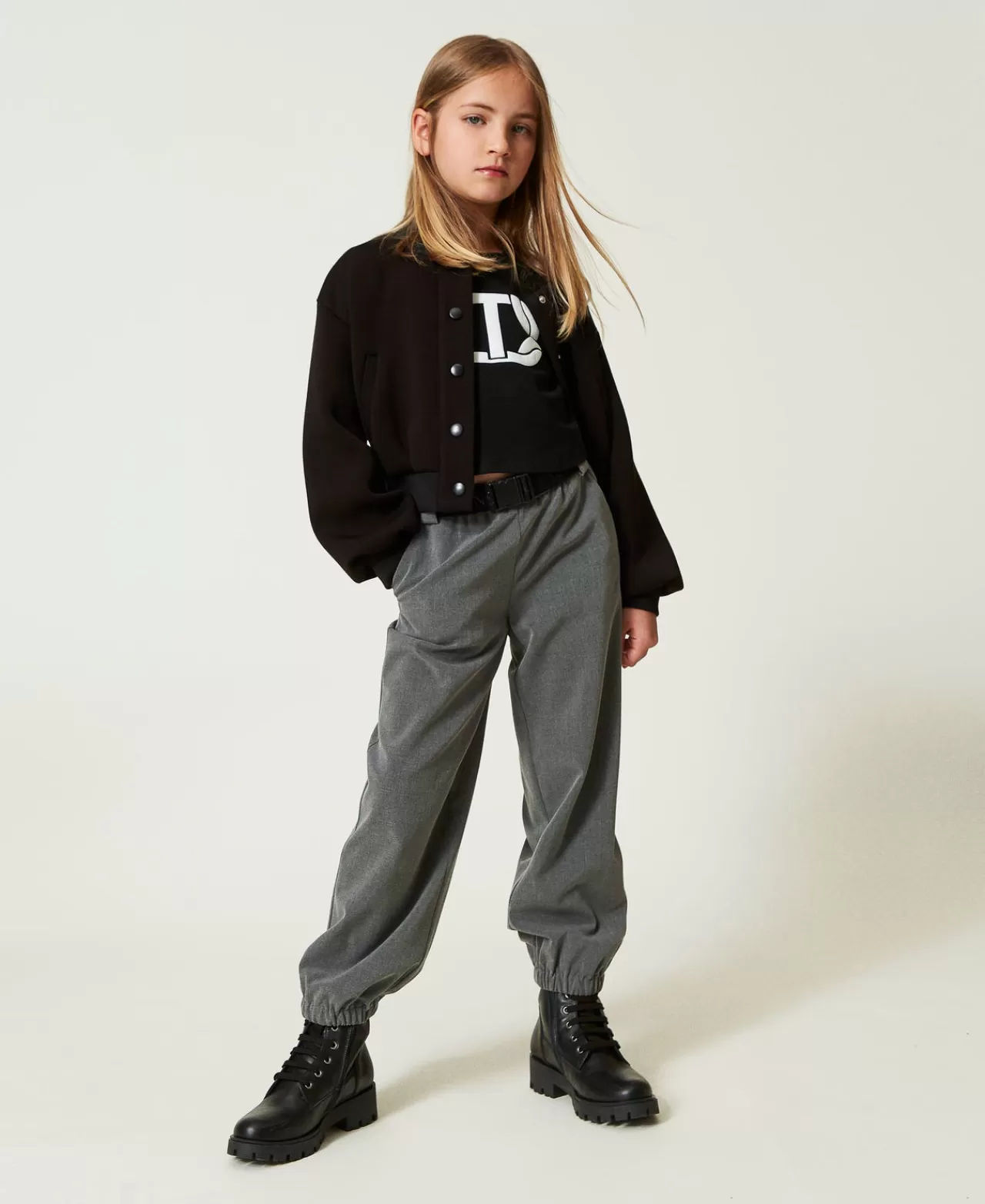 TWINSET Milano Flanell-Joggers Mit Gürtel