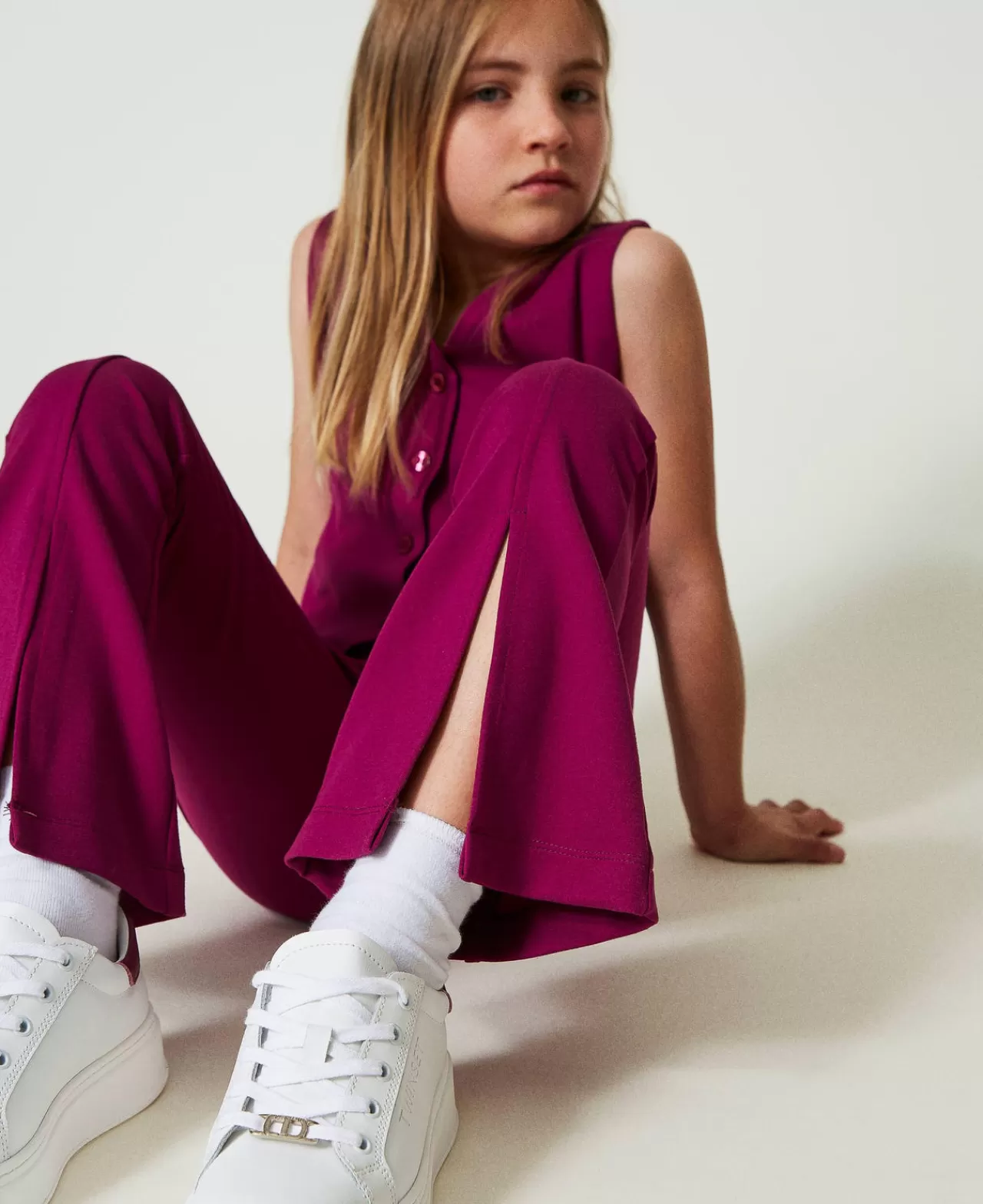 TWINSET Milano Flare-Hose Mit Schlitz