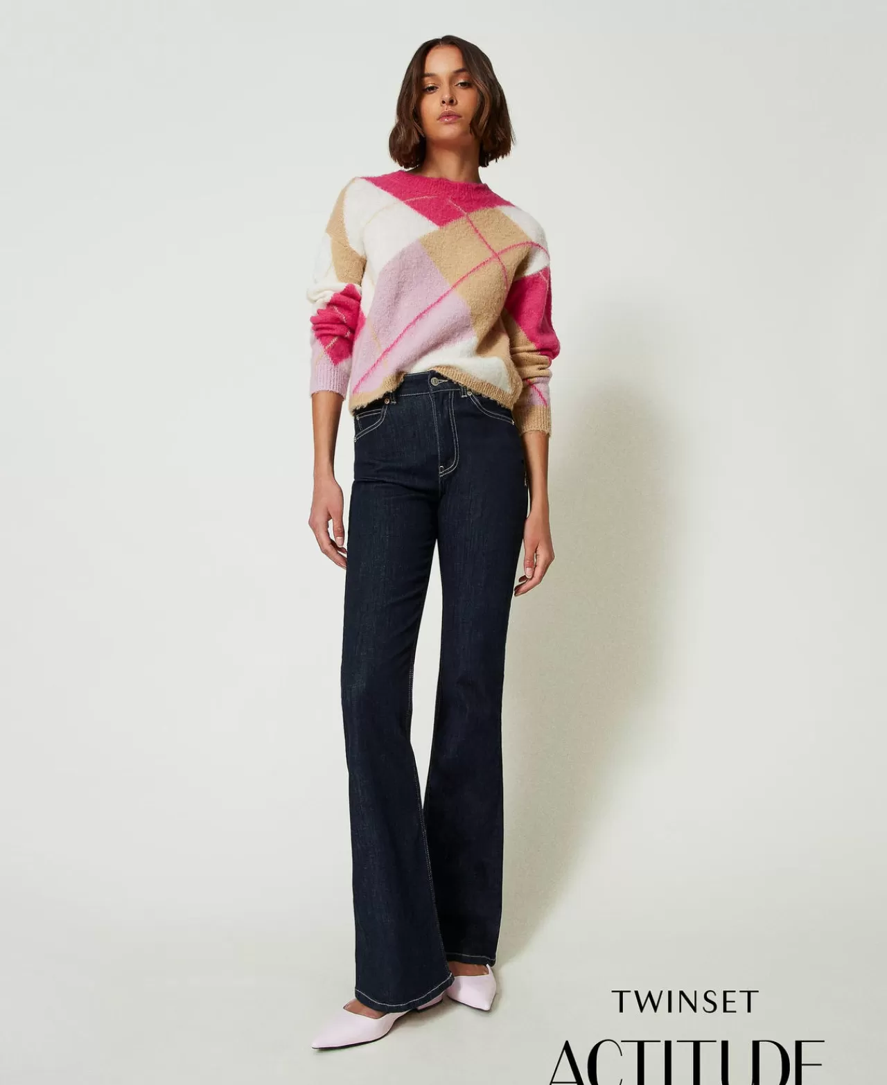 TWINSET Milano Flare-Jeans Mit Fünf Taschen
