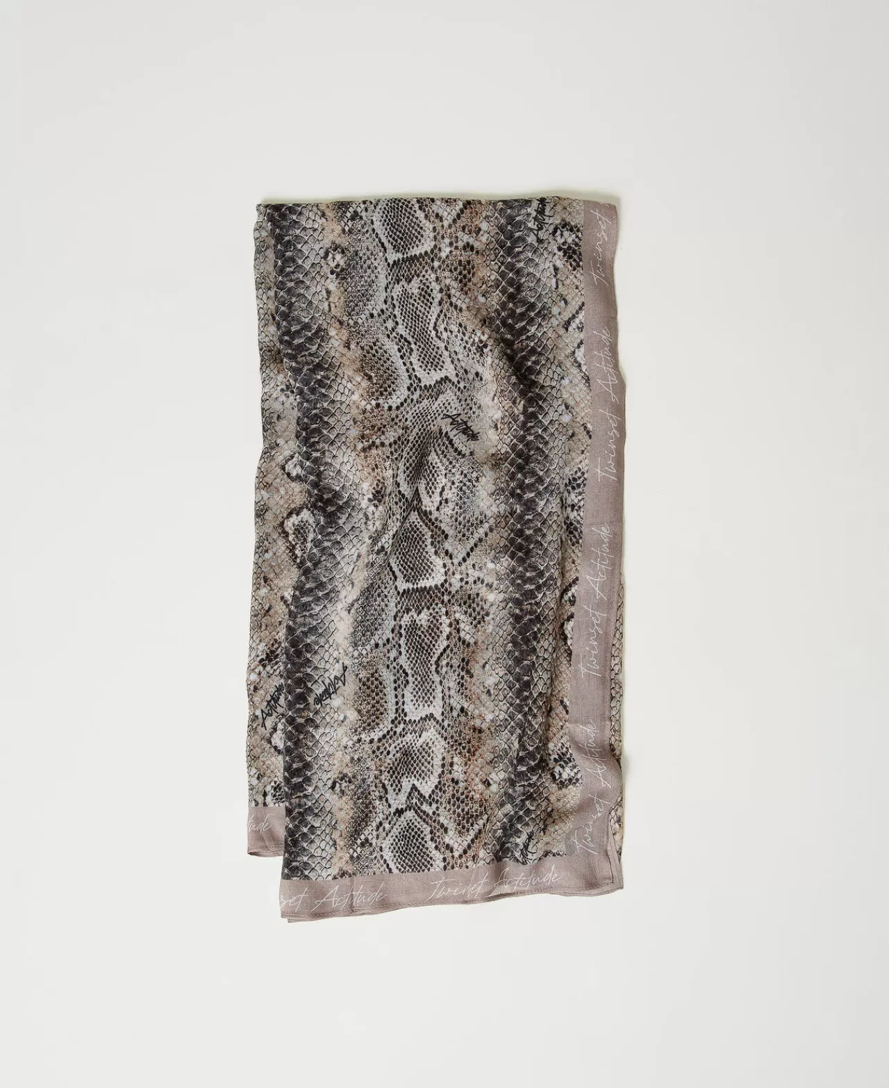 TWINSET Milano Georgettetuch Mit Schlangenprint