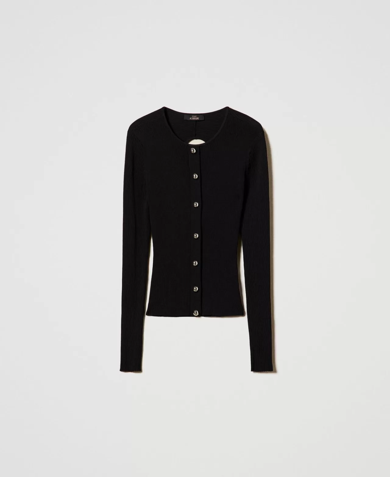 TWINSET Milano Gerippter Cardigan Mit Nieten