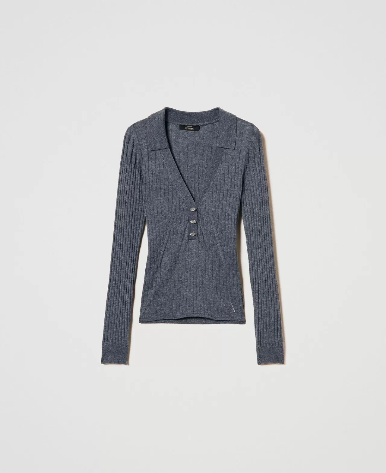 TWINSET Milano Gerippter Pullover Mit Stickerei