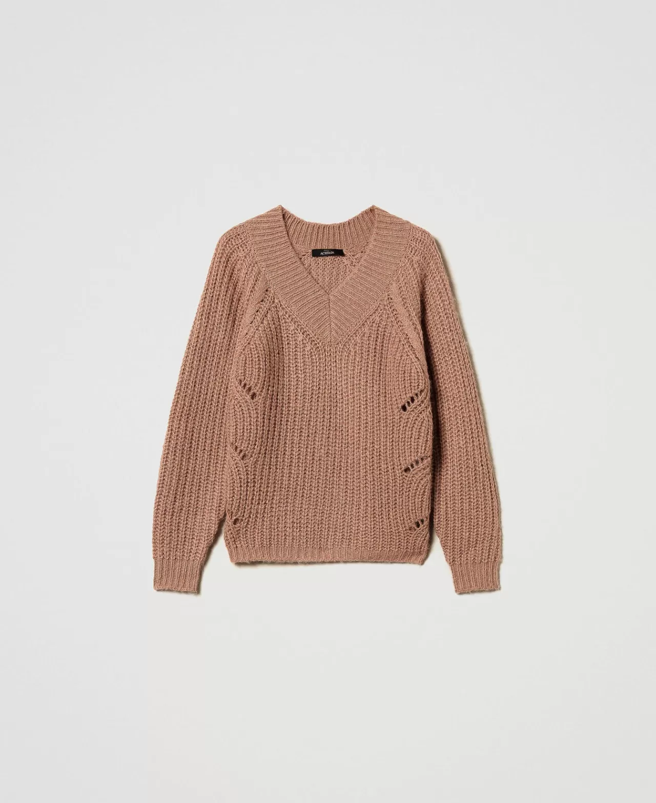 TWINSET Milano Gerippter Pullover Mit Zöpfen