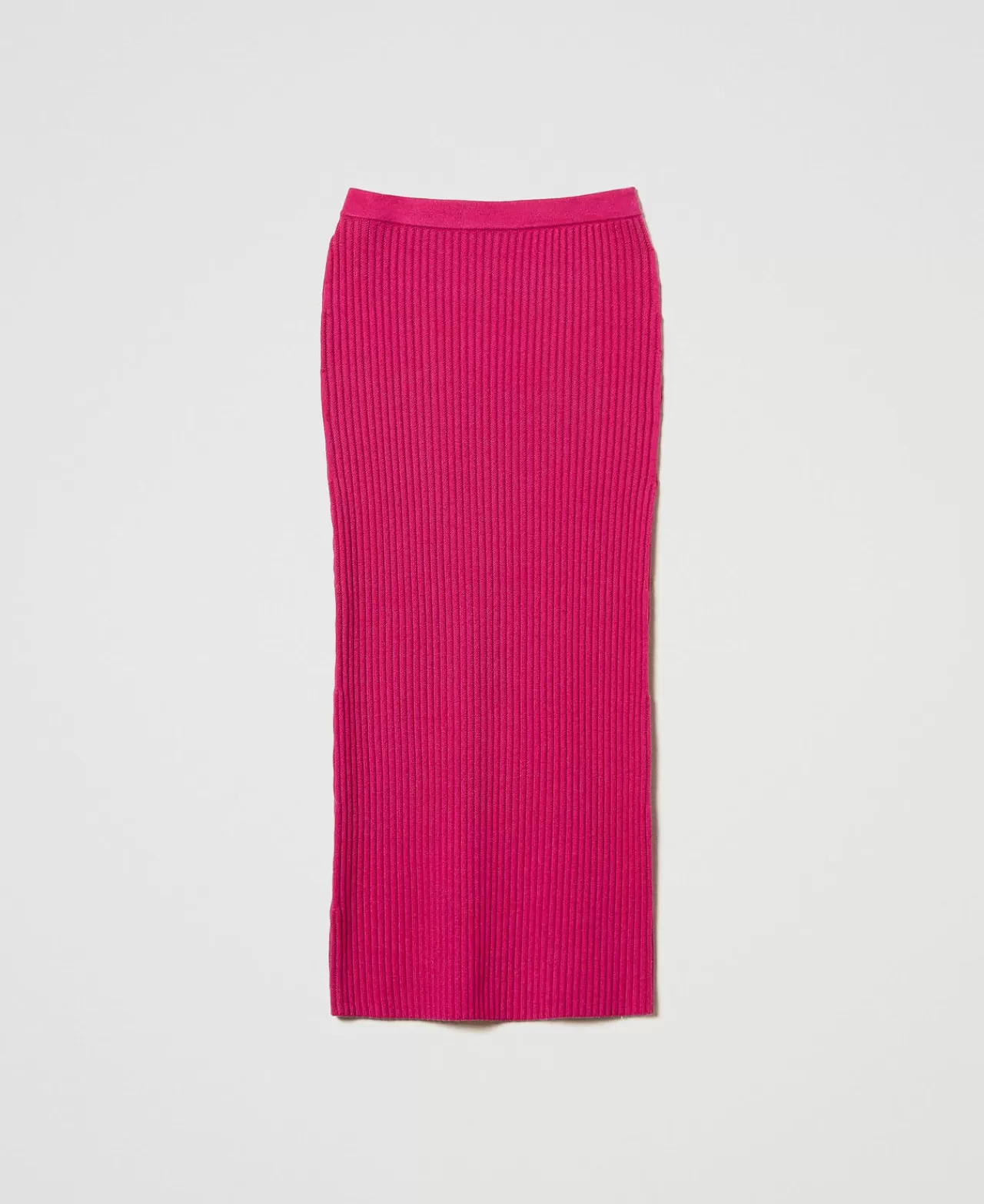 TWINSET Milano Geripptes Strickkleid In Midilänge