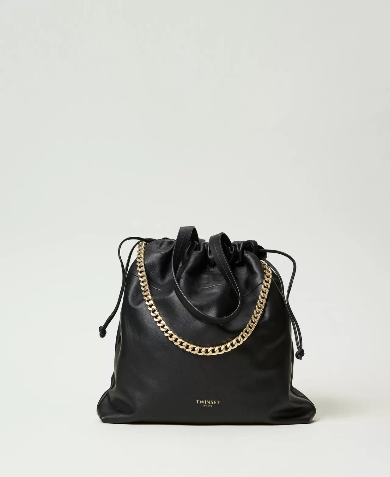 TWINSET Milano Großer Shopper Aus Leder Mit Tunnelzug