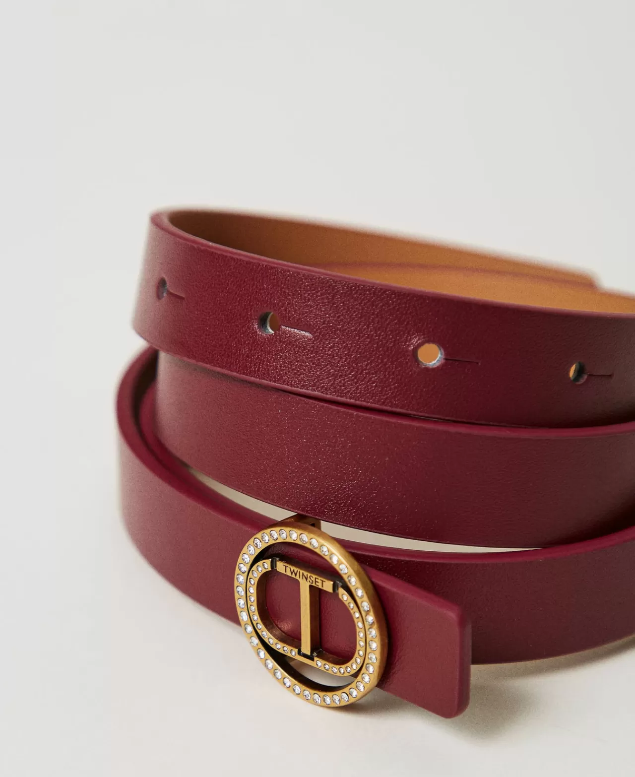 TWINSET Milano Gürtel Mit „Oval T“-Schnalle Und Strass