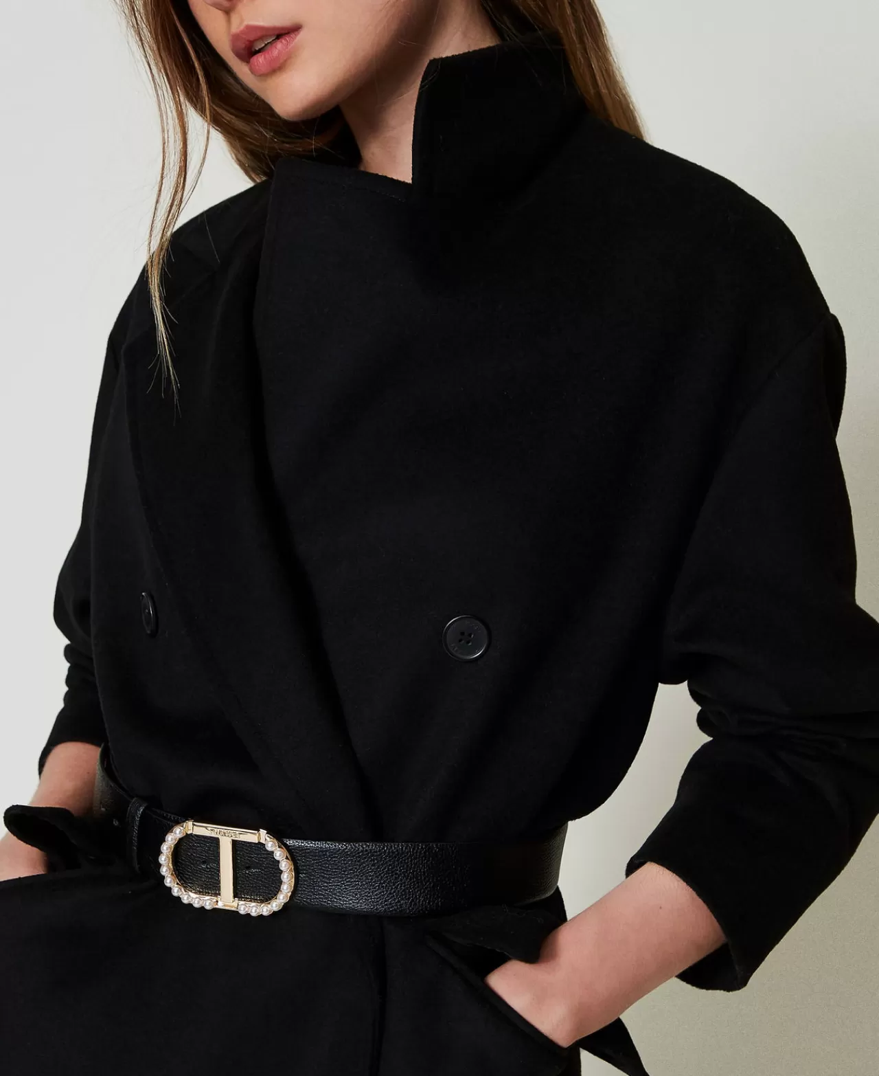 TWINSET Milano Gürtel Mit Perlenbesetzter „Oval T“-Schnalle