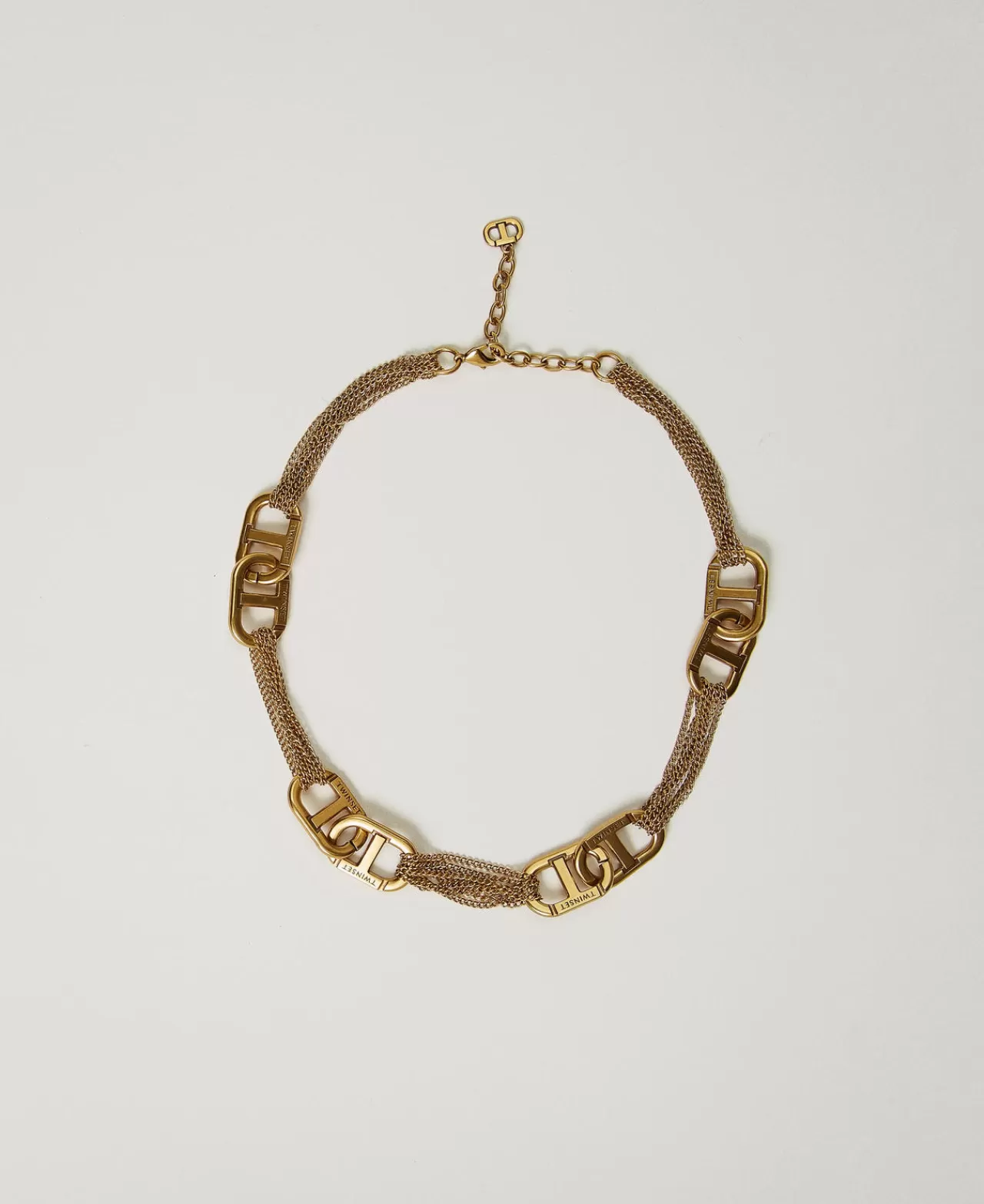 TWINSET Milano Halsnahe Kette Mit „Oval T“-Logos