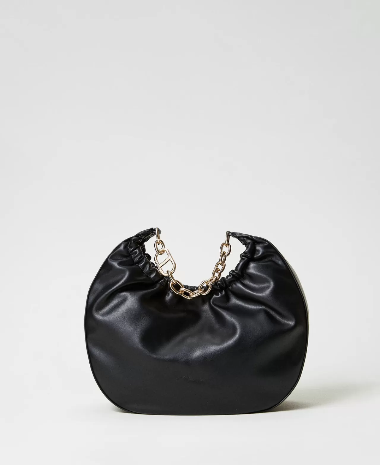 TWINSET Milano Hobo-Bag „Croissant“ Mit Raffung Und Oval T