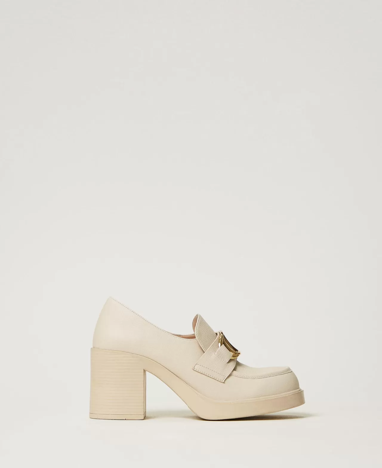 TWINSET Milano Hoher Mokassin Mit „Oval T“-Ziertrense