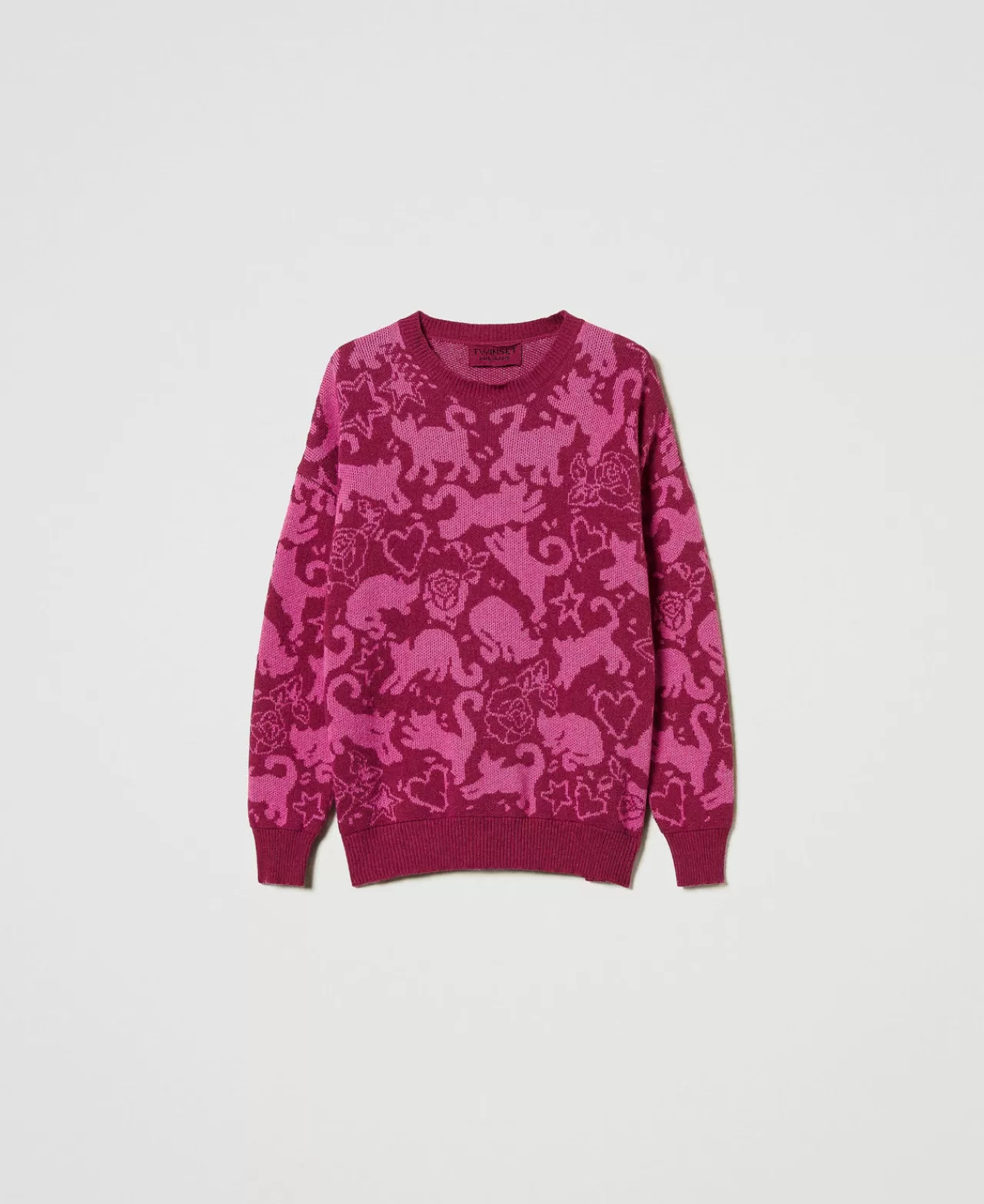TWINSET Milano Jacquardpullover Aus Treeblend-Garn