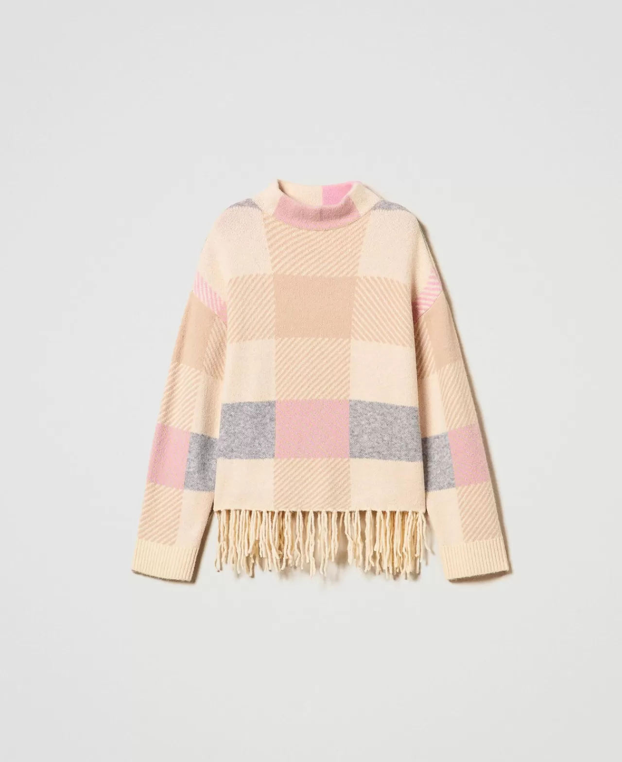 TWINSET Milano Jacquardpullover Mit Fransen