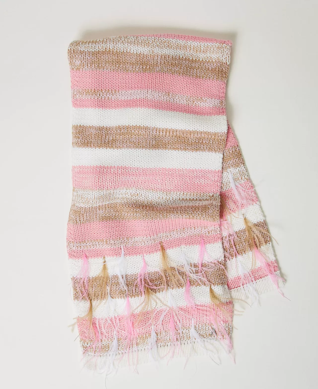 TWINSET Milano Jacquardschal Mit Federn
