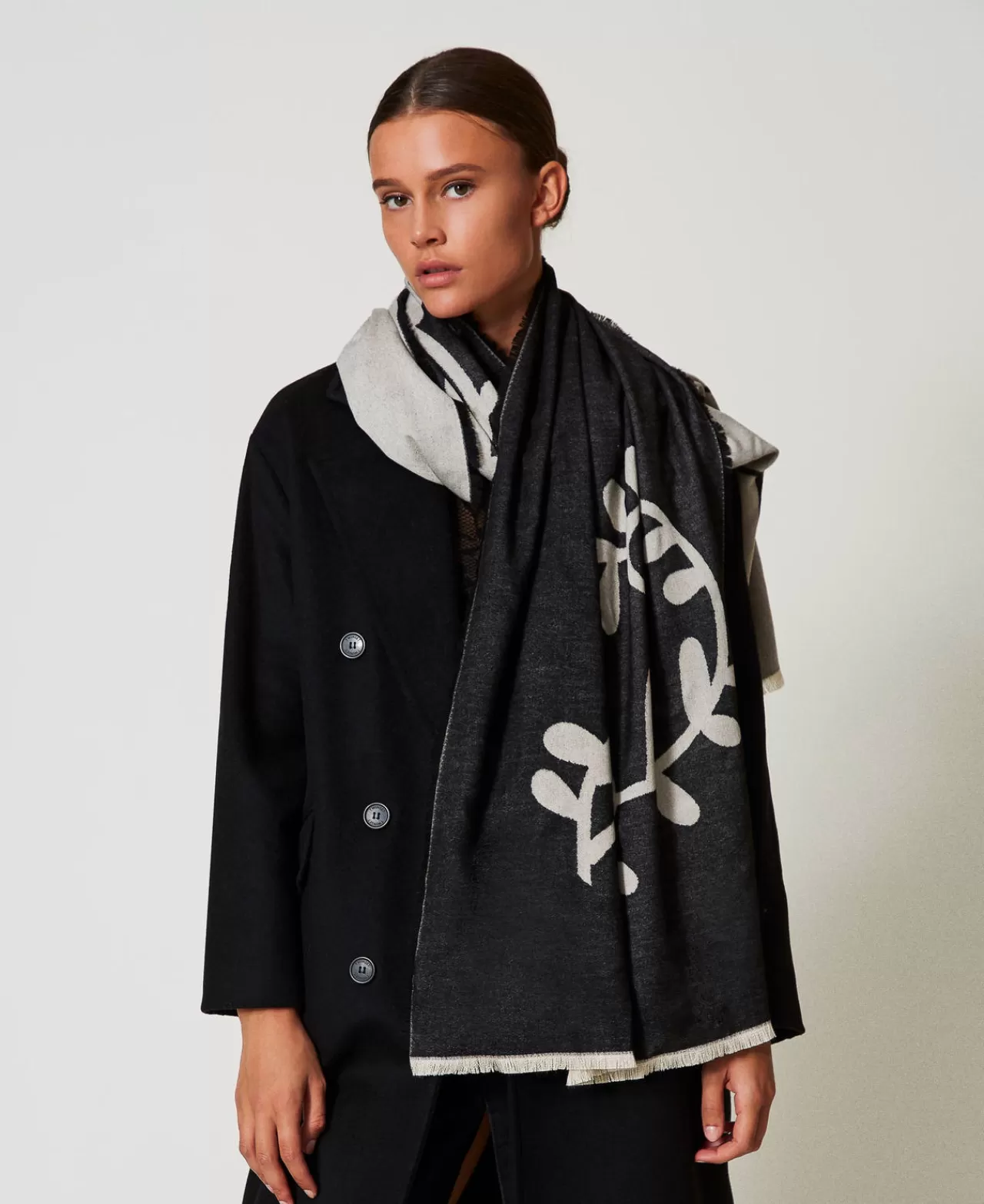 TWINSET Milano Jacquardschal Mit Logo